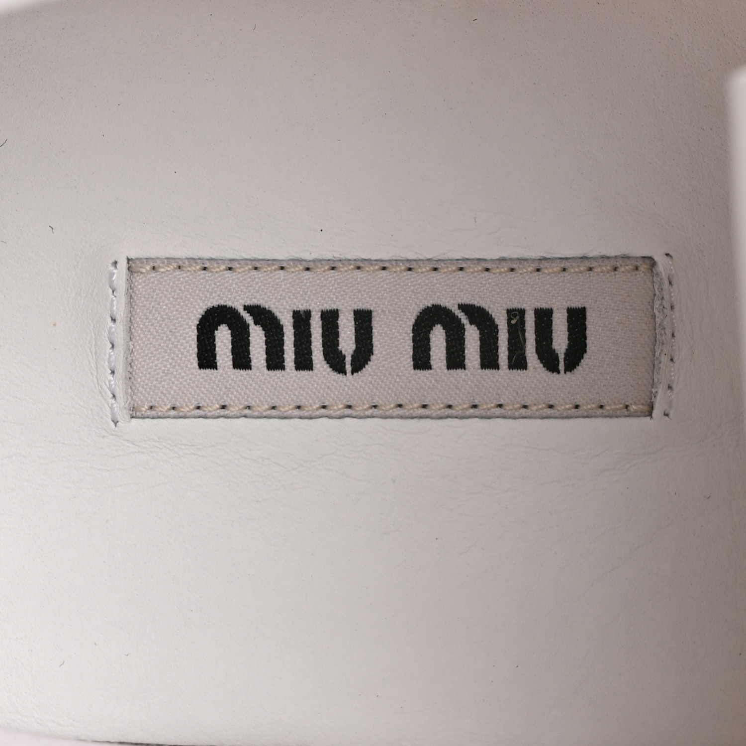 MIU MIU Terry Cloth Low Top Sneakers 37.5 Alabastro 1641931