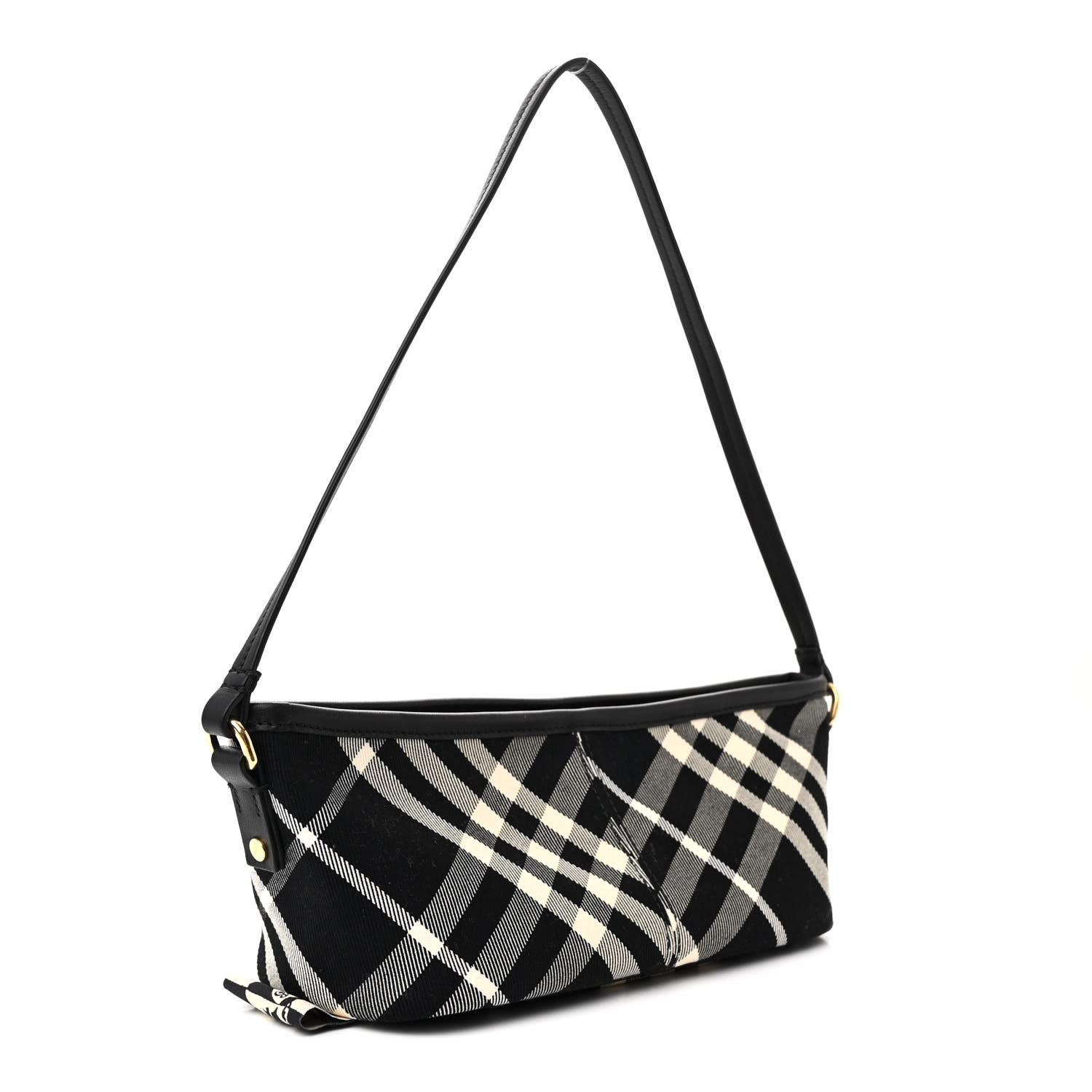 【スーパーセール】 BURBERRY Essential Check Simple Baguette Black Calico ジャケット・アウター