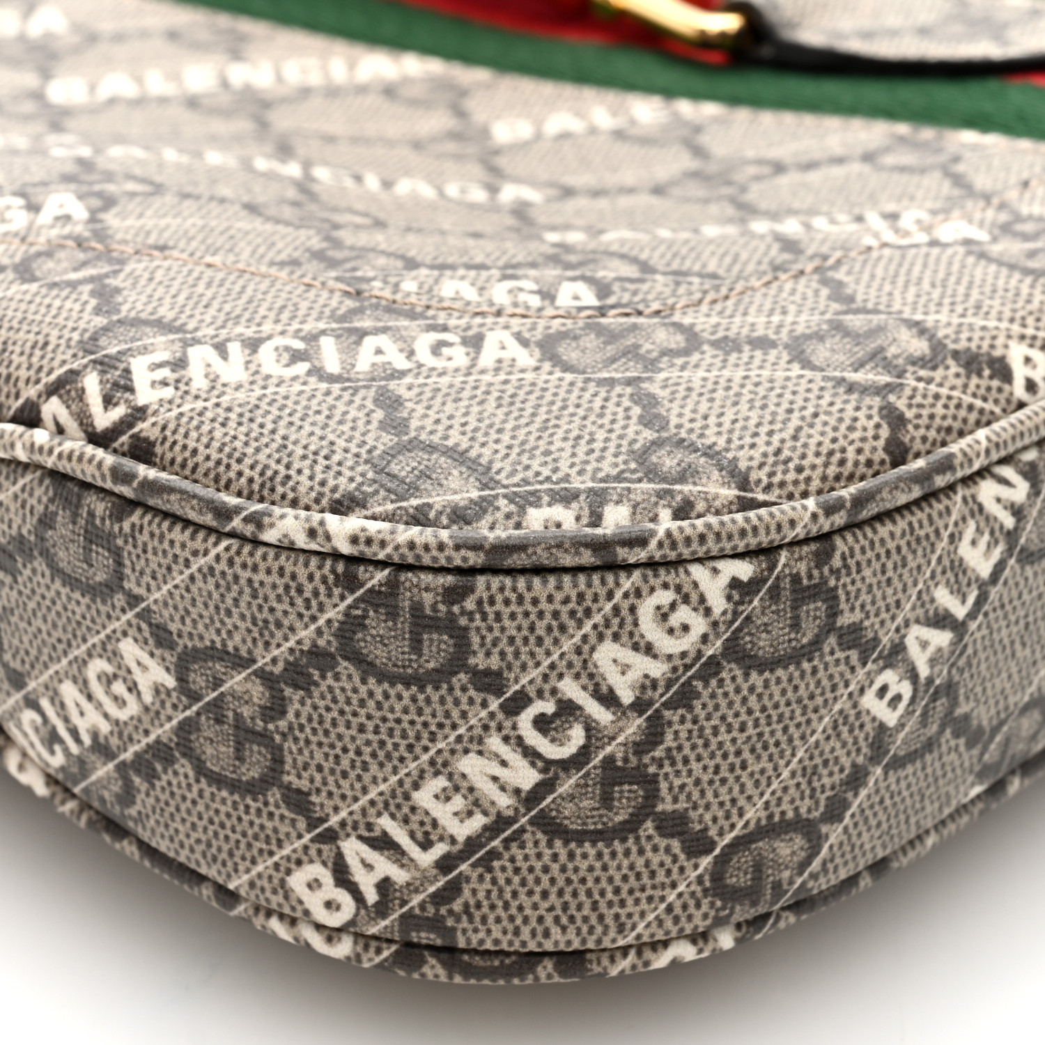 プラダ/PRADA/グッチ/ヴィトン/バレンシアガ GUCCI X BALENCIAGA GG Supreme Monogram Striped Logo Print
