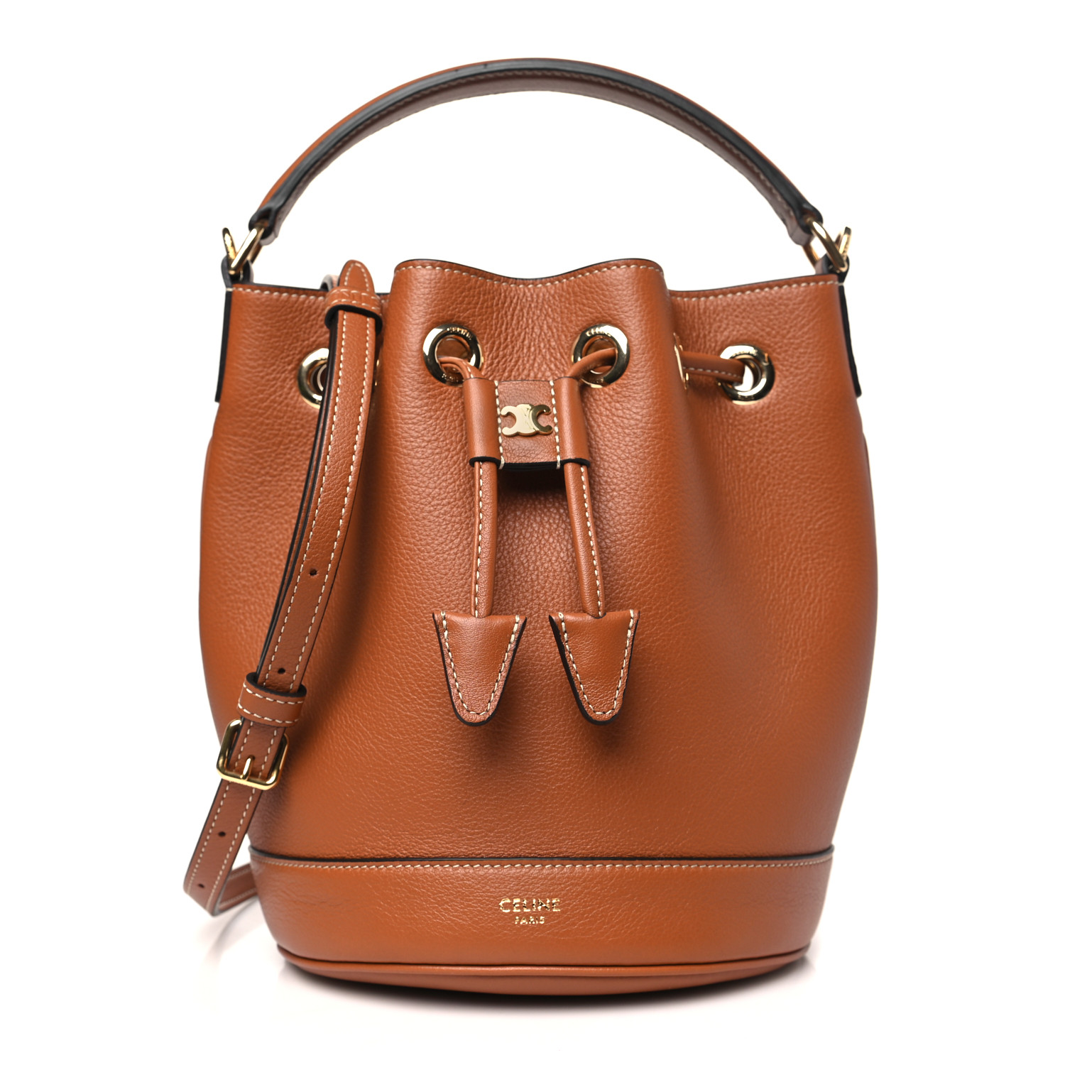 ★関税込み★ Celine Clara Teen Handbag TEEN CLARA BAG IN RAFFIA AND CALFSKIN - NATURAL / TAN | CELINE