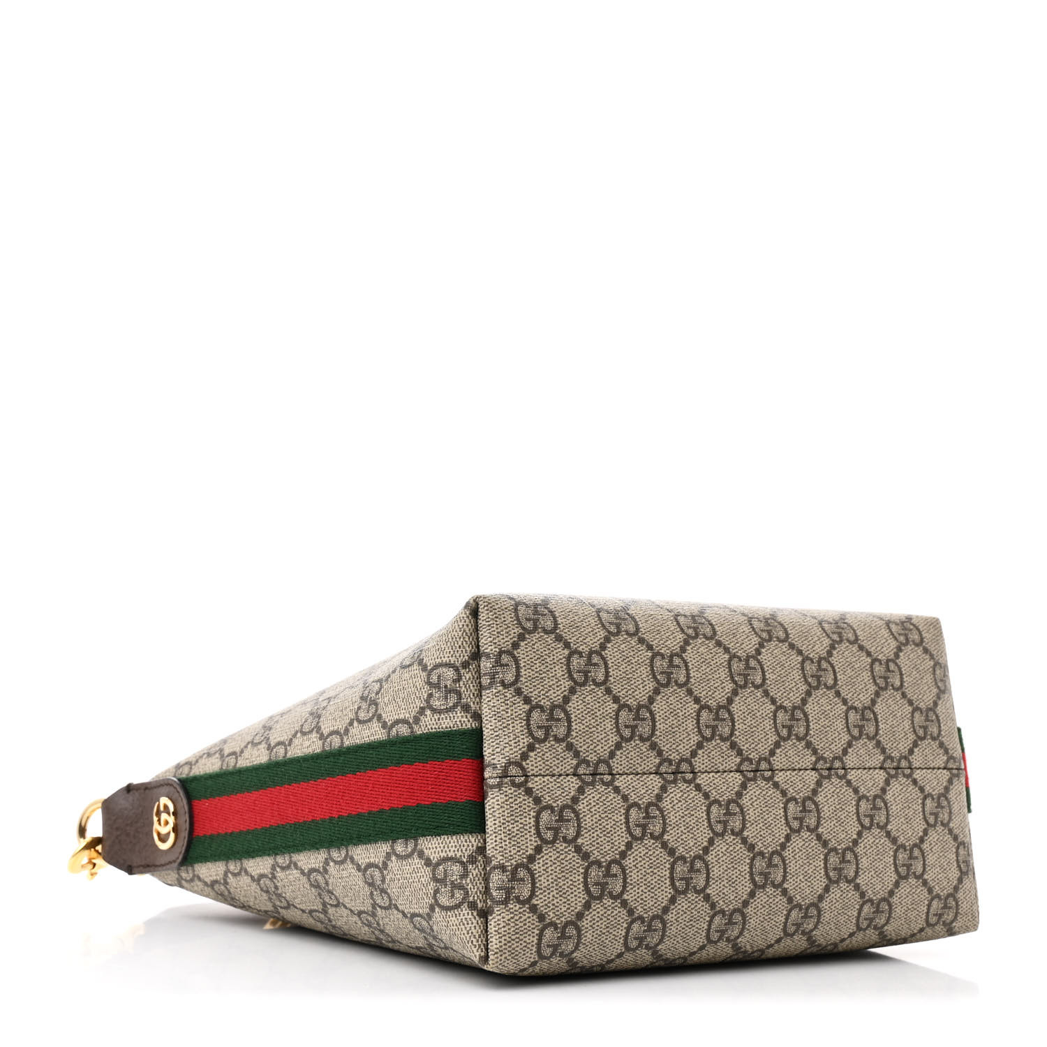 GUCCI GG Supreme Monogram Textured Calfskin Web Super Mini