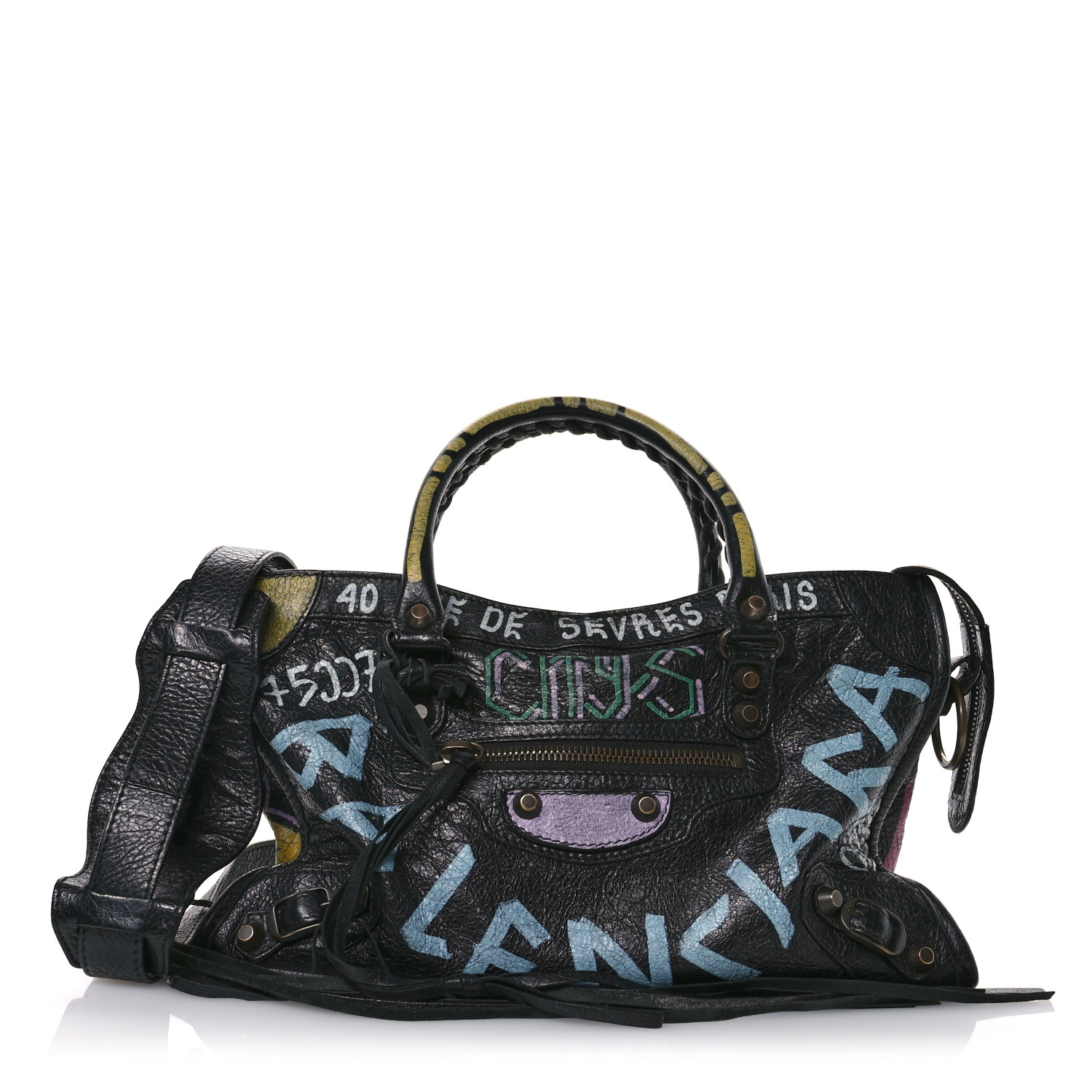 セール!!BALENCIAGA★678377 Balenciaga Tangerine Lambskin Leather Motorcycle City Bag