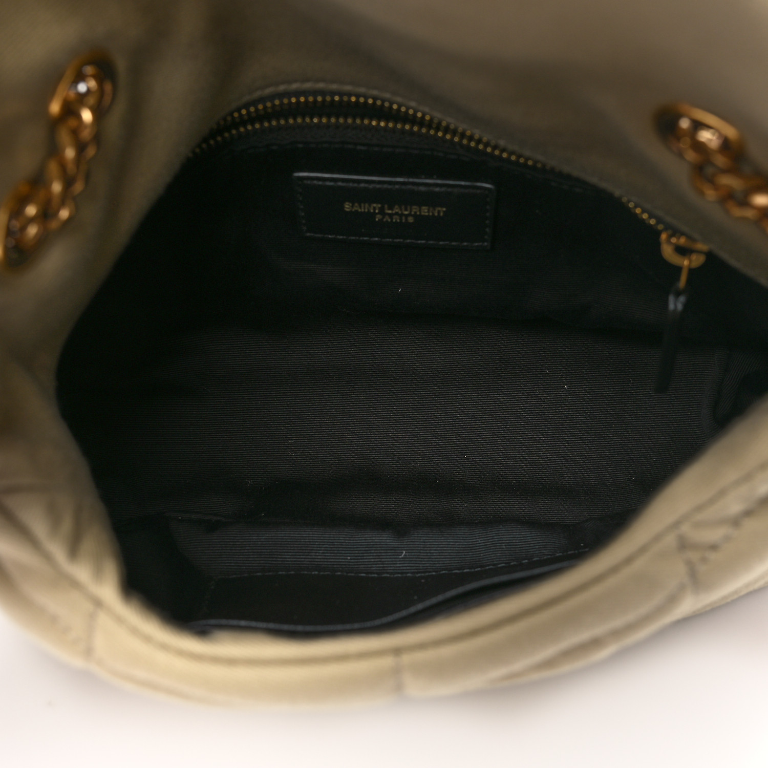 SAINT LAURENT Canvas Quilted Toy Loulou Puffer Monogram