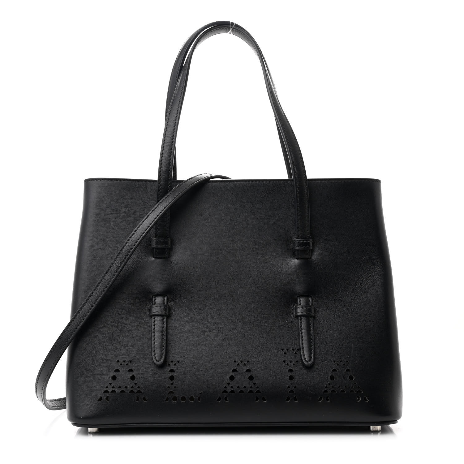 お早めに！【送料込み】ALAIA_laser-cut leather ショルダー Alaia Laser cut Leather Mini Bowler Bag with Removable