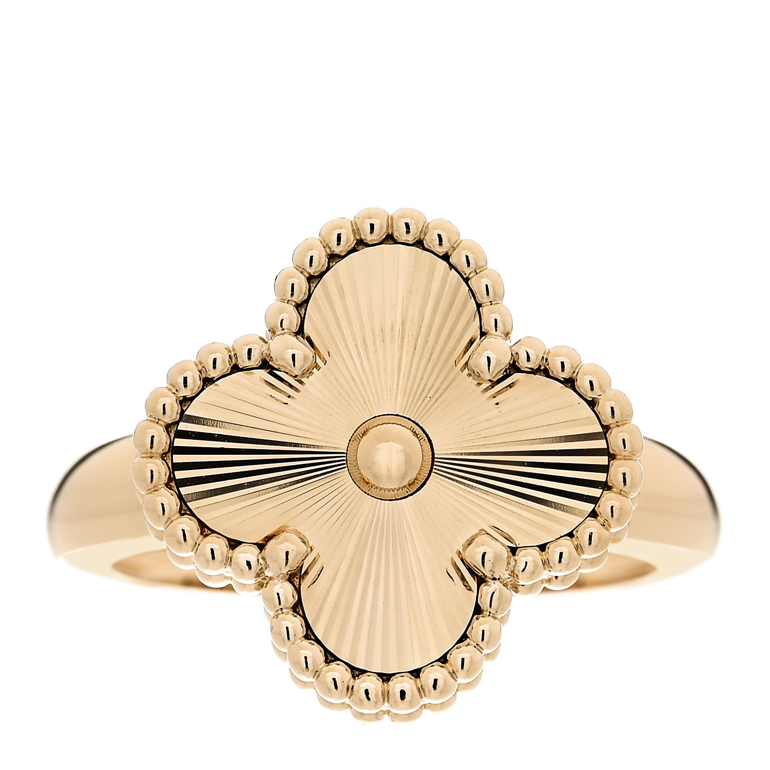 Van Cleef & Arpels VINTAGE ALHAMBRA 18K 指輪【ランク:A】 Vintage Alhambra ring 18K yellow gold, Diamond, Onyx- Van