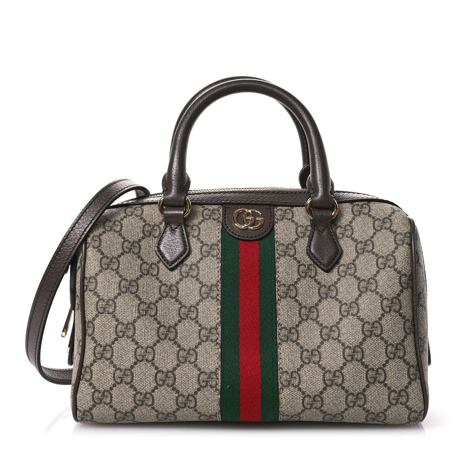 バッグ・カバンその他 Gucci Ophidia GG Shoulder Bag Beige Ebony GUCCI GG Supreme Monogram Textured Dollar Calfskin Web Small
