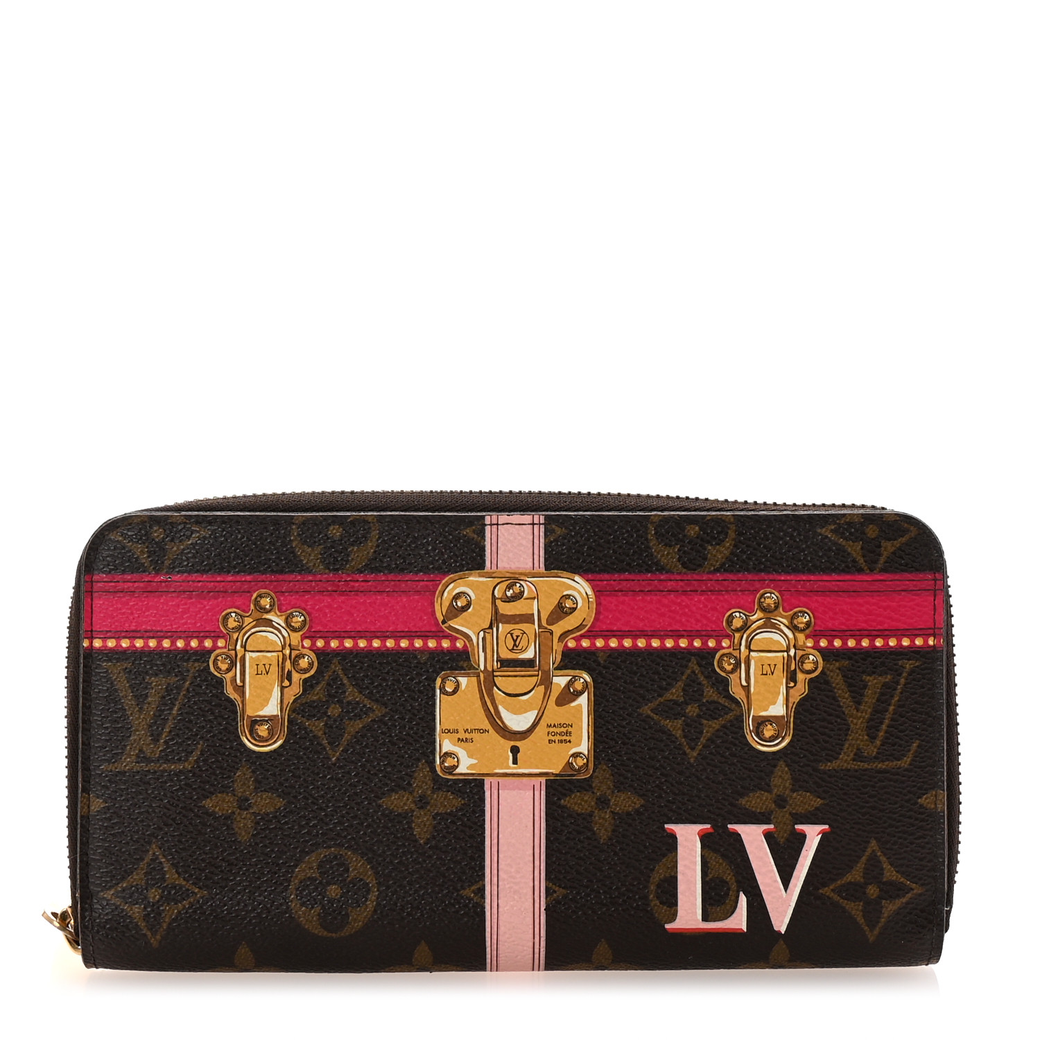 小物 Louis Vuitton trunk Zippy wallet LOUIS VUITTON Monogram Summer Trunks Zippy Wallet 1679204