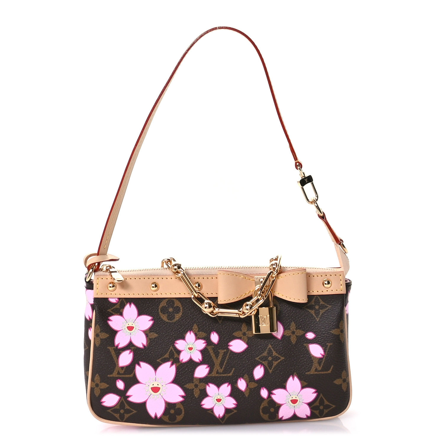 Louis Vuitton スマホ ストラップ  LV x TM チェリー 村上隆コラボ【ルイヴィトン】LV×TM チェリースマホストラップ