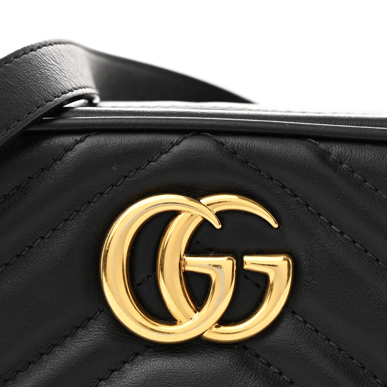 新作 エレガント・直ぐ届く★GGマーモントミニ ショルダーバッグ Gucci GGマーモント ショルダーバッグ ミニ | ブラック
