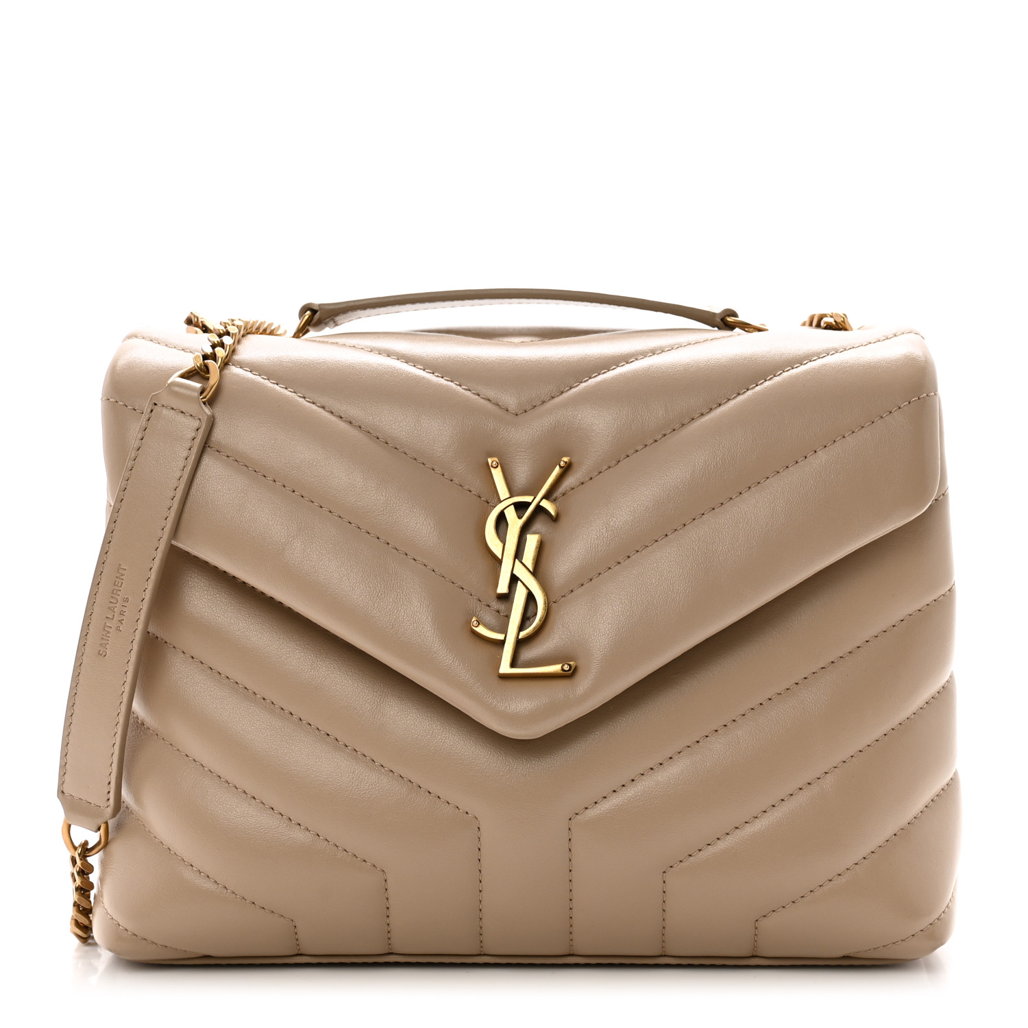★Saint Laurent★Bronze Monogram Loulou Small Bag★ SAINT LAURENT Calfskin Y Quilted Monogram Small Loulou Chain