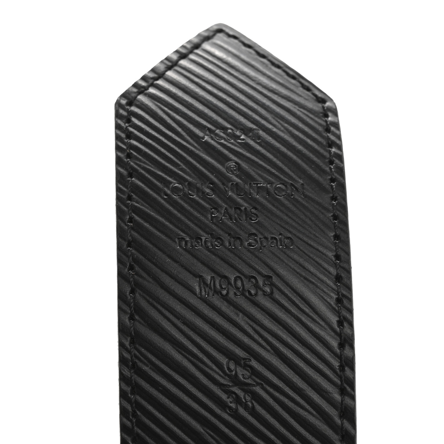 Louis Vuitton ブラック ベルト　エピ Louis Vuitton Epi Leather Large Buckle Belt Black