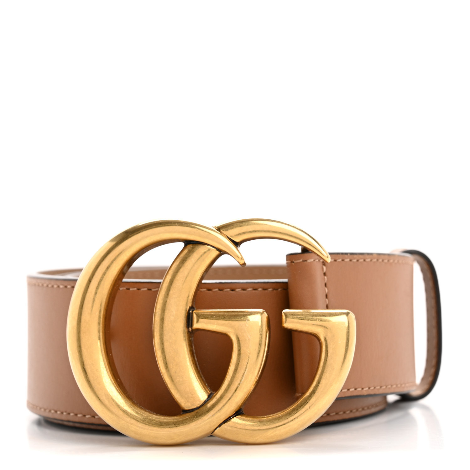 GUCCI ベルト 80/32 GUCCI Calfskin Double G 40mm Belt 80 32 Tan 1681695