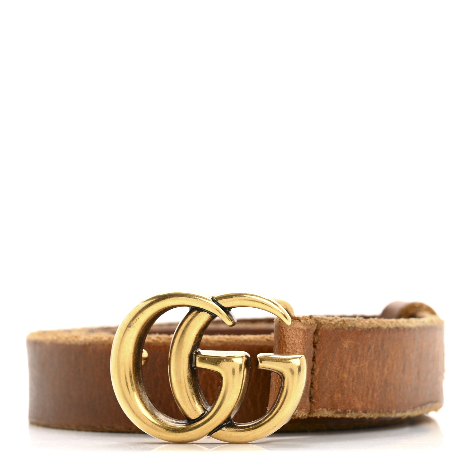 GUCCI ベルト 80/32 GUCCI Faded Calfskin Double G 20mm Belt 80 32 Cuir 1679917