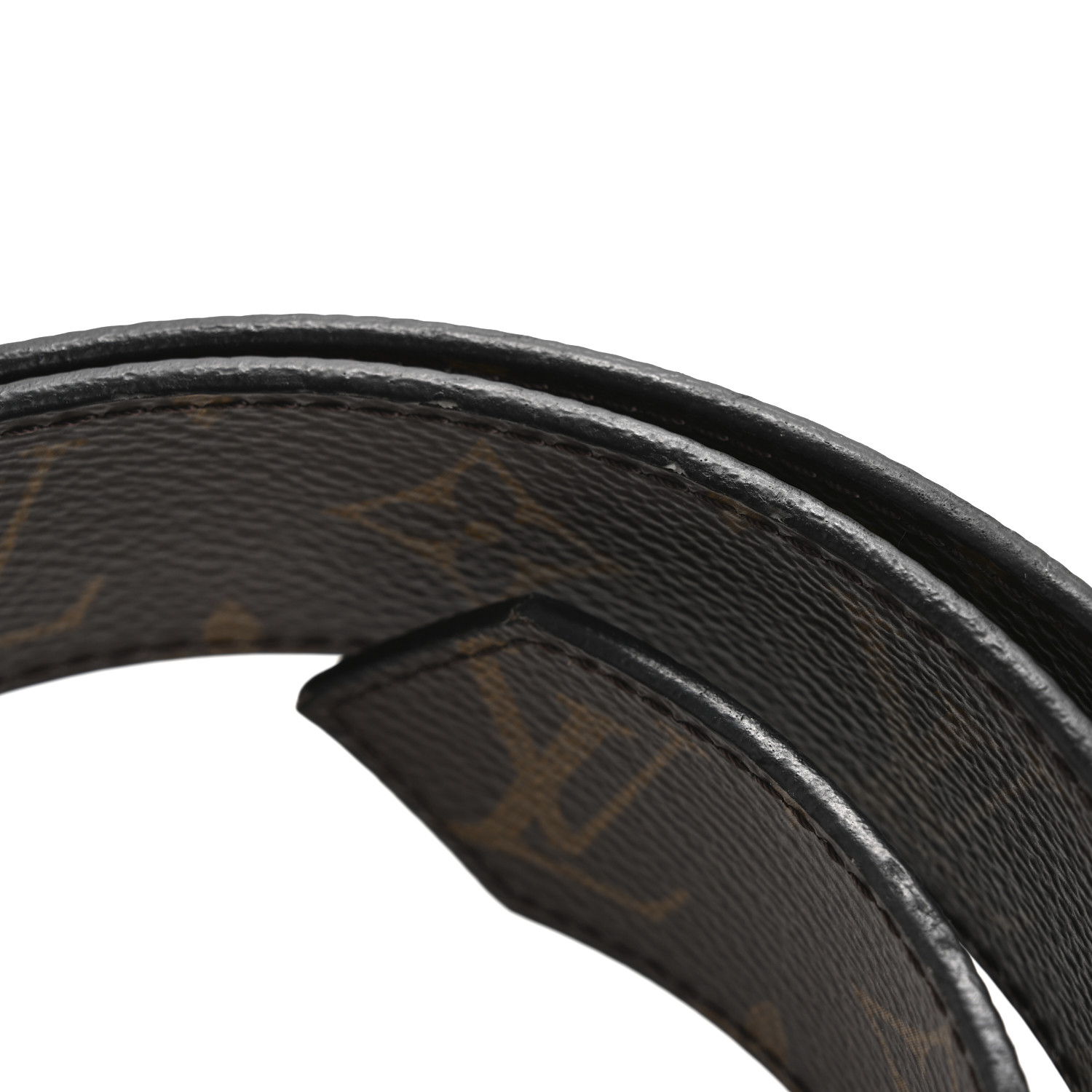 Louis Vuitton ブラック ベルト エピ LOUIS VUITTON Monogram Epi 35mm LV Circle Reversible Belt 95