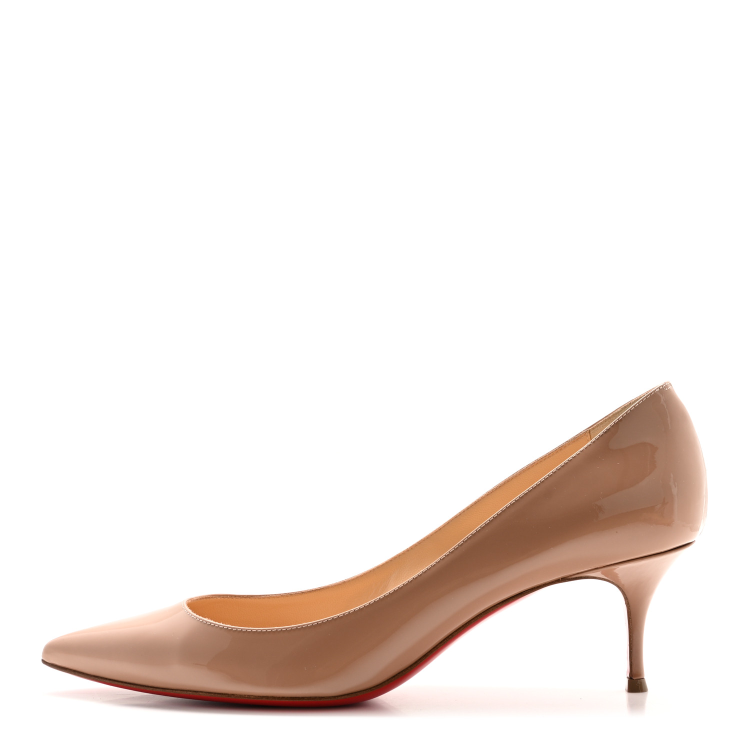 クリスチャンルブタンKATE 55 PATENT NUDE パンプス　ローヒール クリスチャンルブタンKATE 55 PATENT NUDE パンプスローヒール