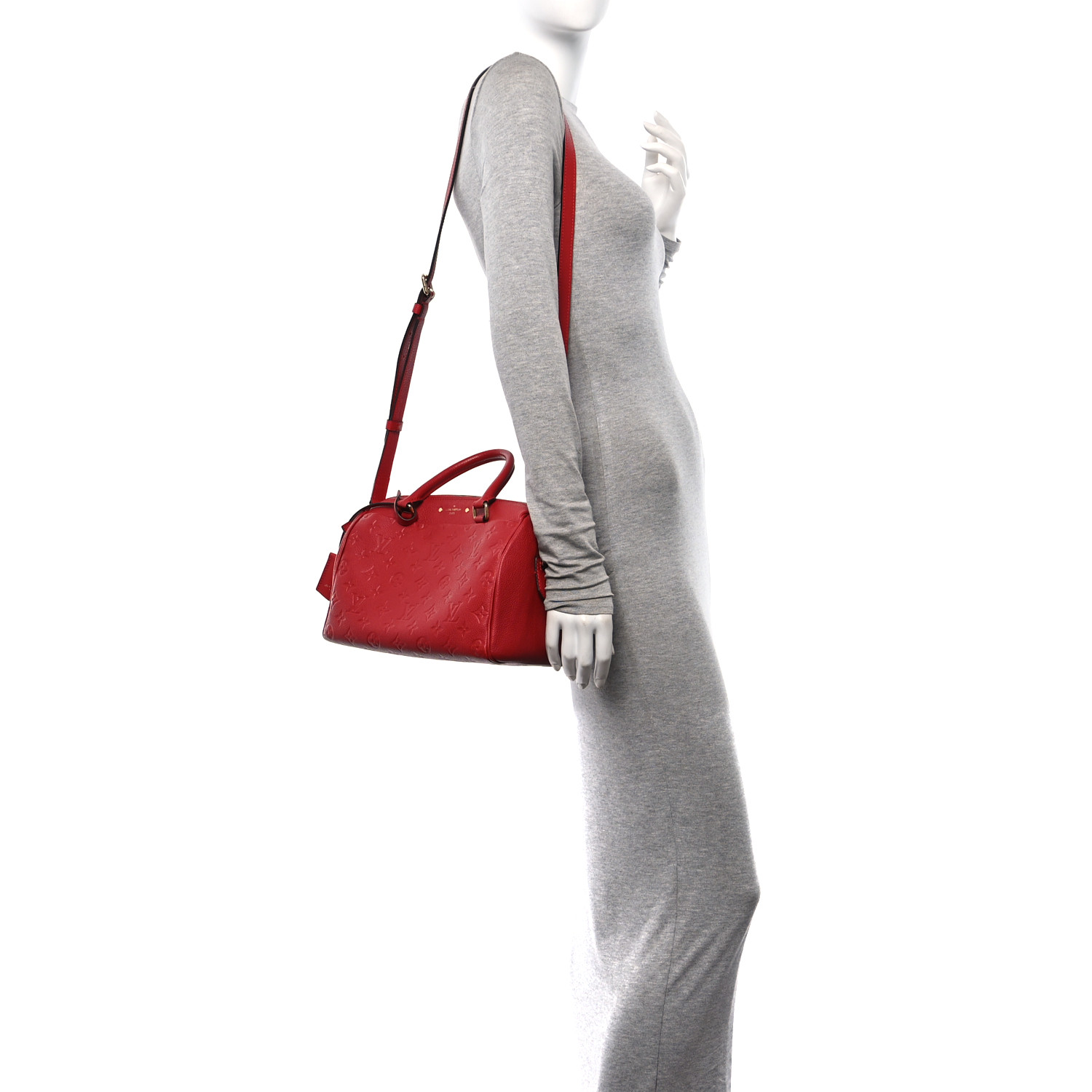 Louis Vuitton 赤 ノースリーブチュニック 34 LOUIS VUITTON Empreinte Speedy Bandouliere 25 NM Cherry