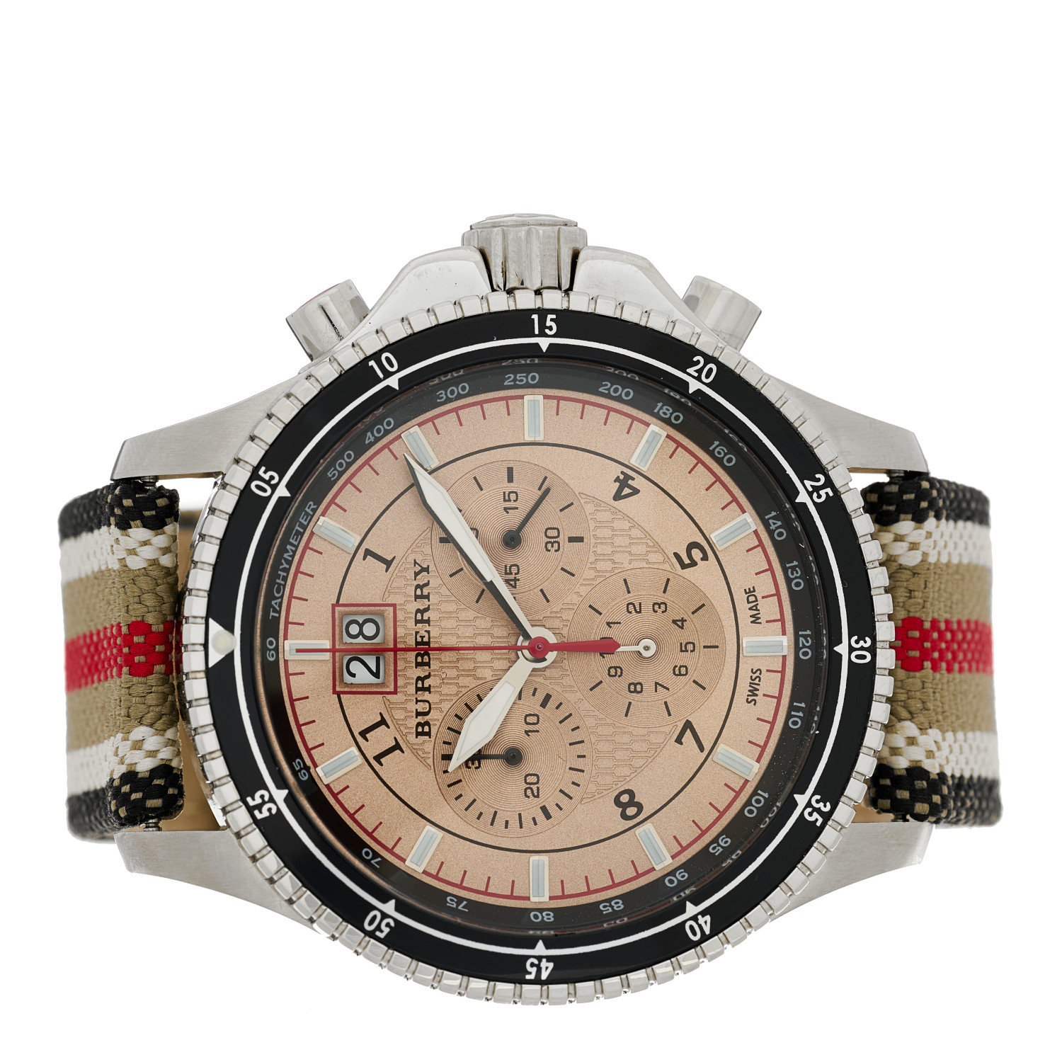 BURBERRY レディースウォッチ Burberry Heritage Silver Dial Two Tone Steel Strap Watch for