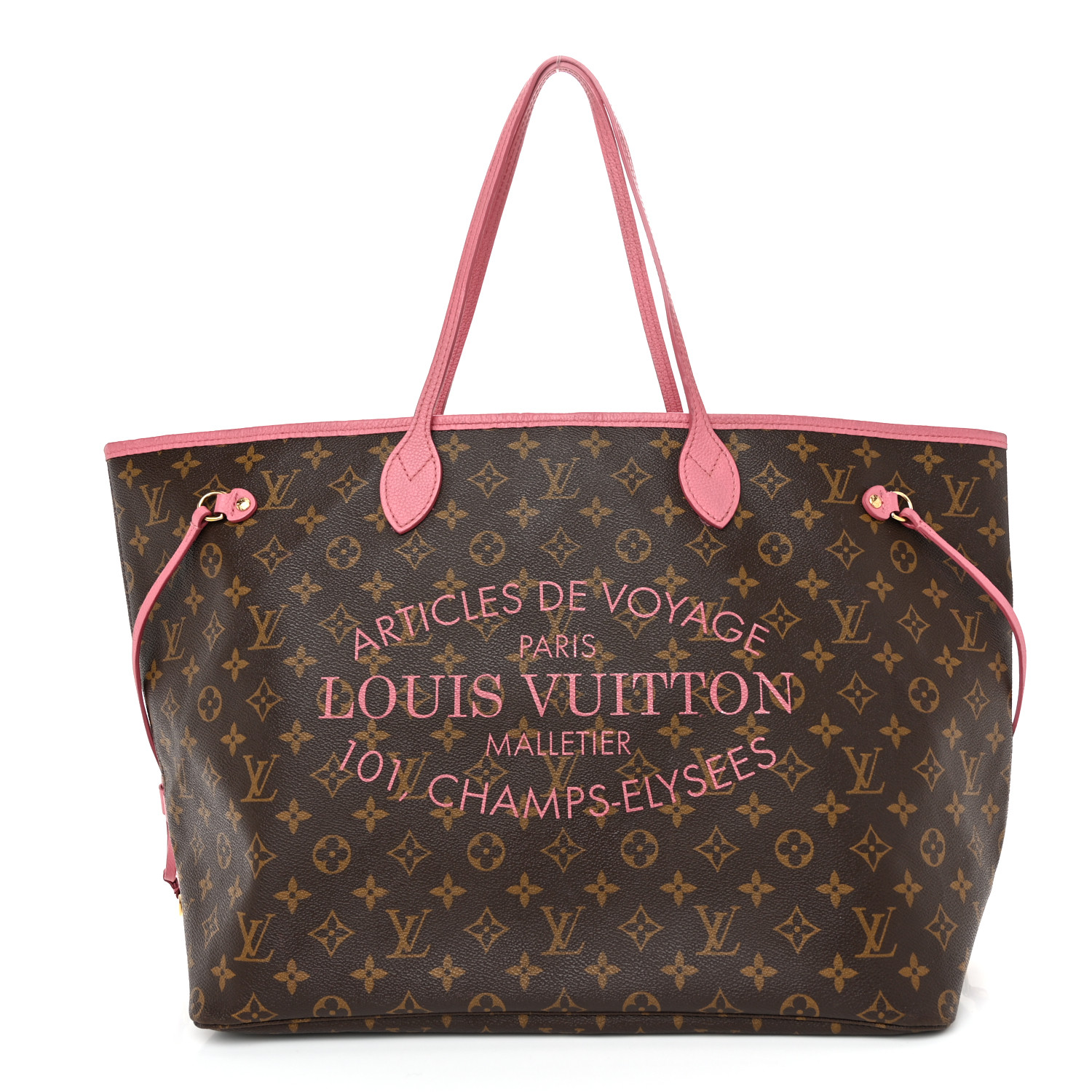 LOUIS VUITTON Monogram Articles de Voyage Ikat Neverfull GM
