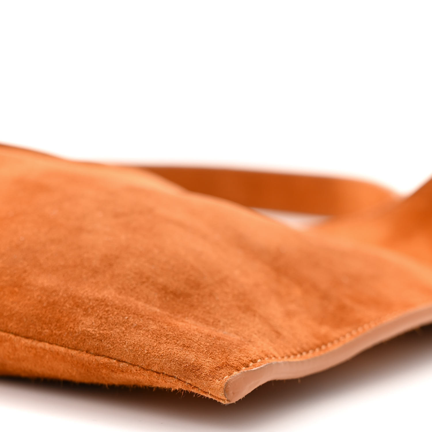 KHAITE Suede Calfskin Small Sara Tote Caramel 1564944