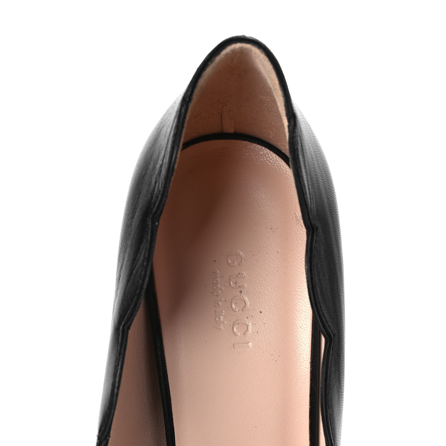 GUCCI Malaga Kid Pearl Embellished Willow Loafer Pumps 39.5