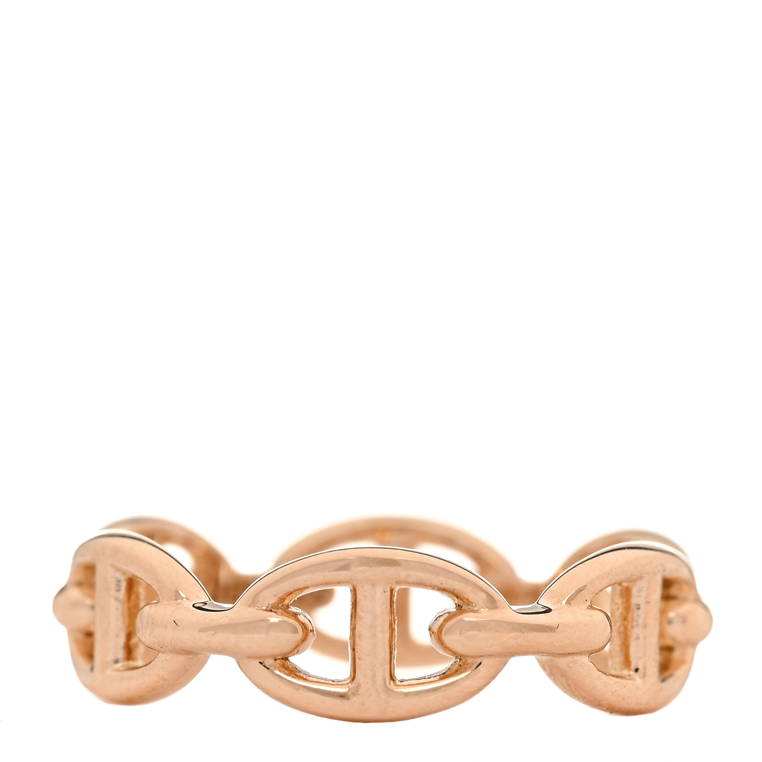 定番★Hermes Chaine d'ancre Enchainee Ring, PM Pink Gold 定番☆Hermes Chaine d'ancre Enchainee Ring, PM Pink Gold