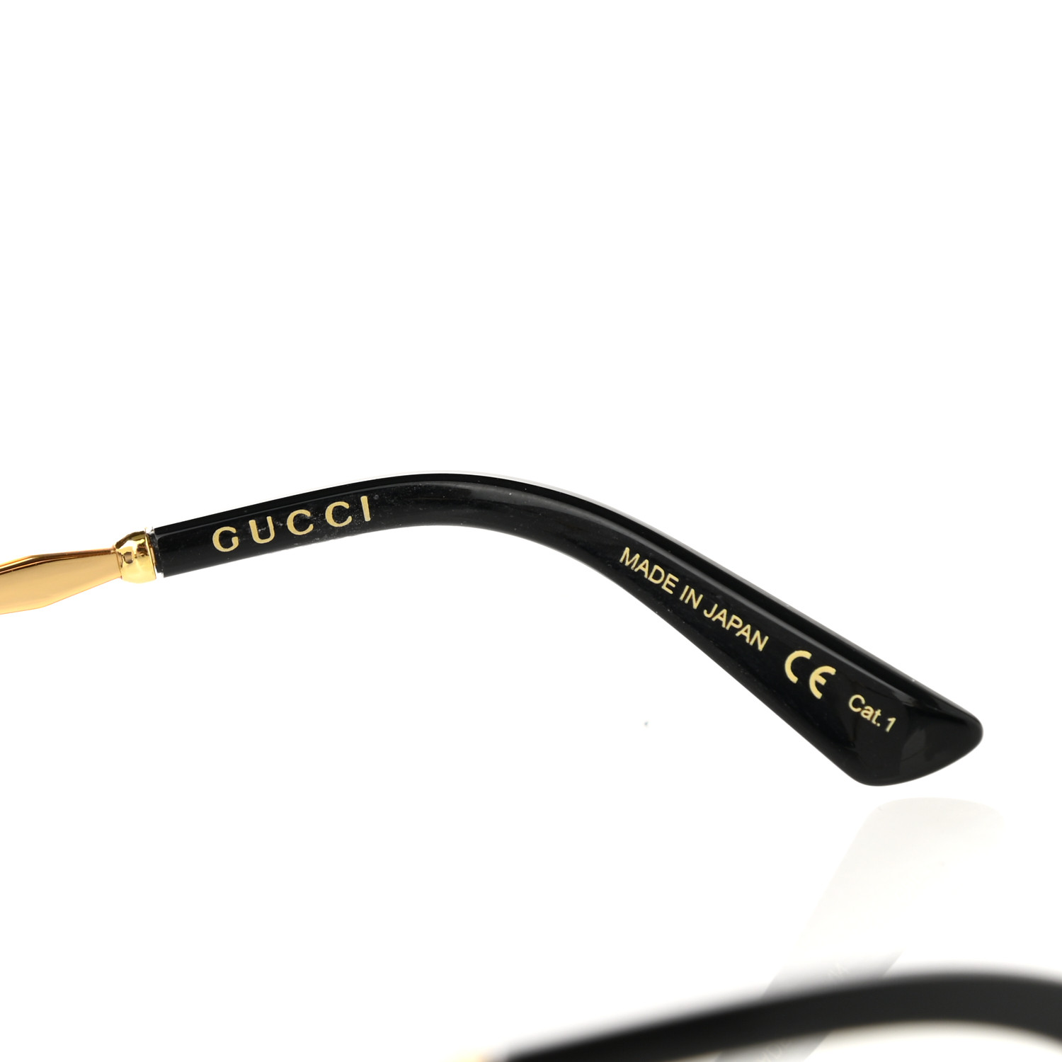 GUCCI Square Metal Glasses GG0592S Black 1146887 | FASHIONPHILE
