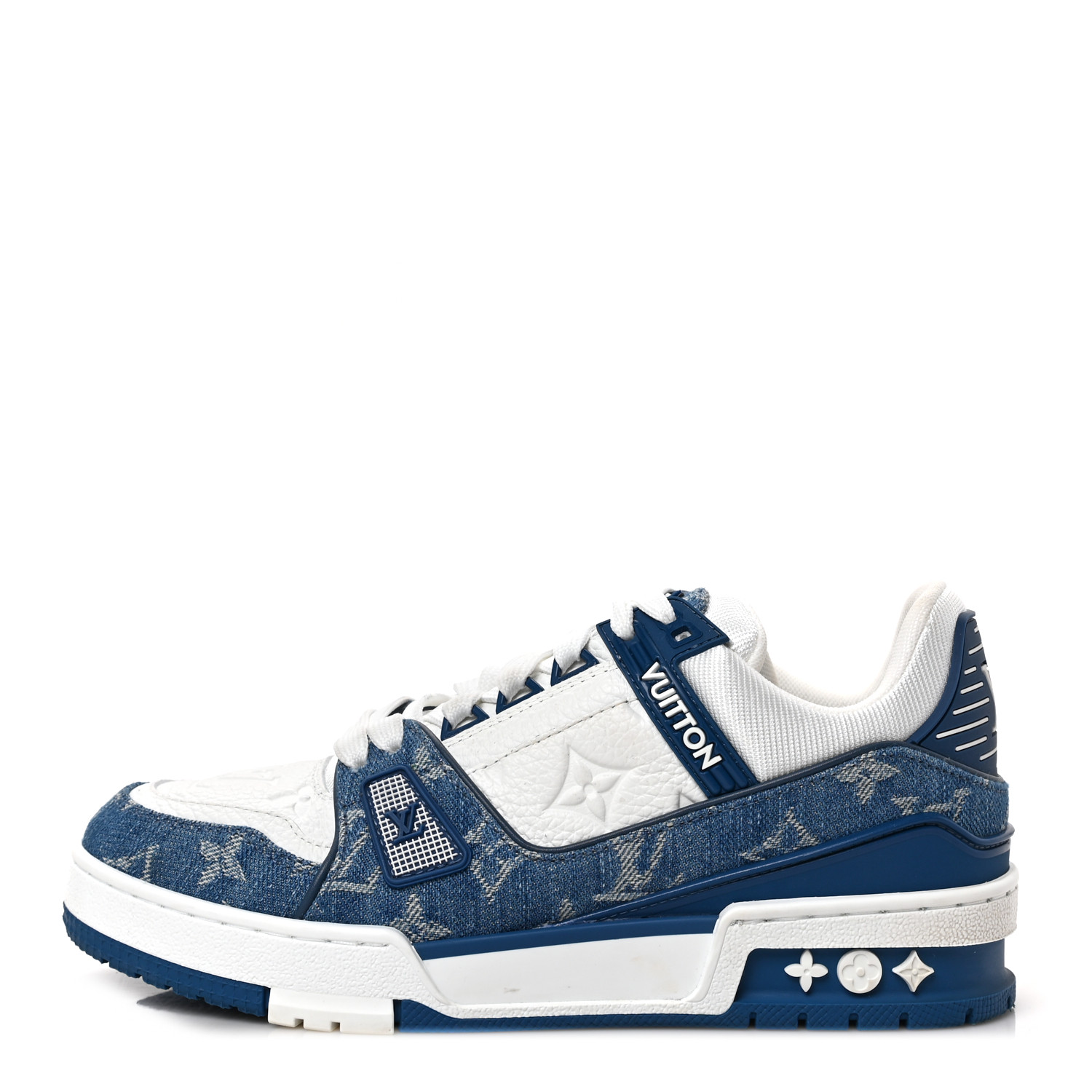 ★ Louis Vuitton ★ LV Trainer Sneaker Monogram Denim Black LOUIS VUITTON LV Trainer Sneakers 'Black Grey Denim Monogram