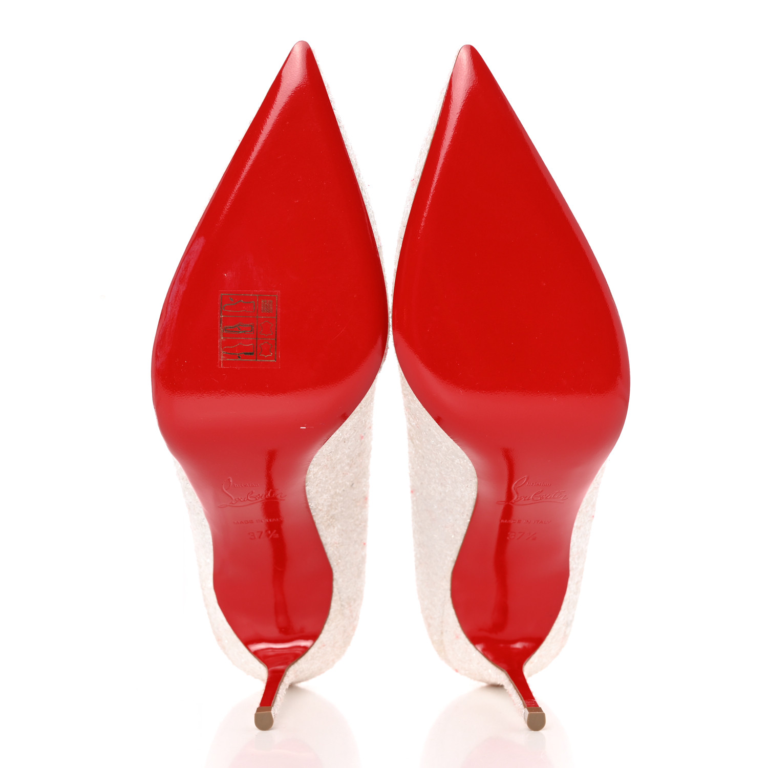 CHRISTIAN LOUBOUTIN Glitter Givre Decollete 554 85 Pumps