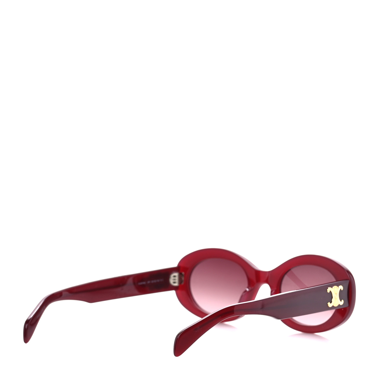 CELINE Acetate Triomphe 01 Sunglasses CL 40194U Milky
