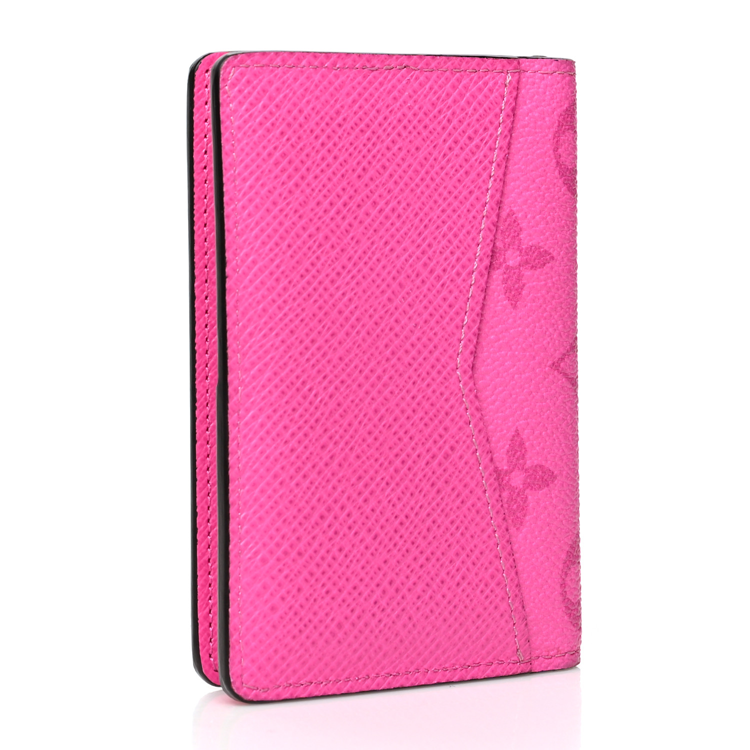 折りたたみ財布 Louis Vuitton Pocket Organizer Pink LOUIS VUITTON Taigarama Pocket Organizer NM Fuchsia 1101616