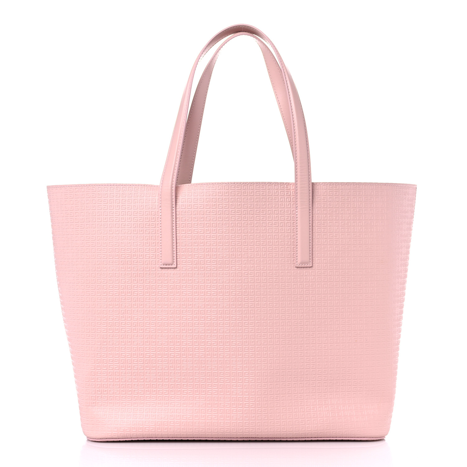 GIVENCHY Calfskin Logo Embossed Wing Shopper Tote Blush Pink