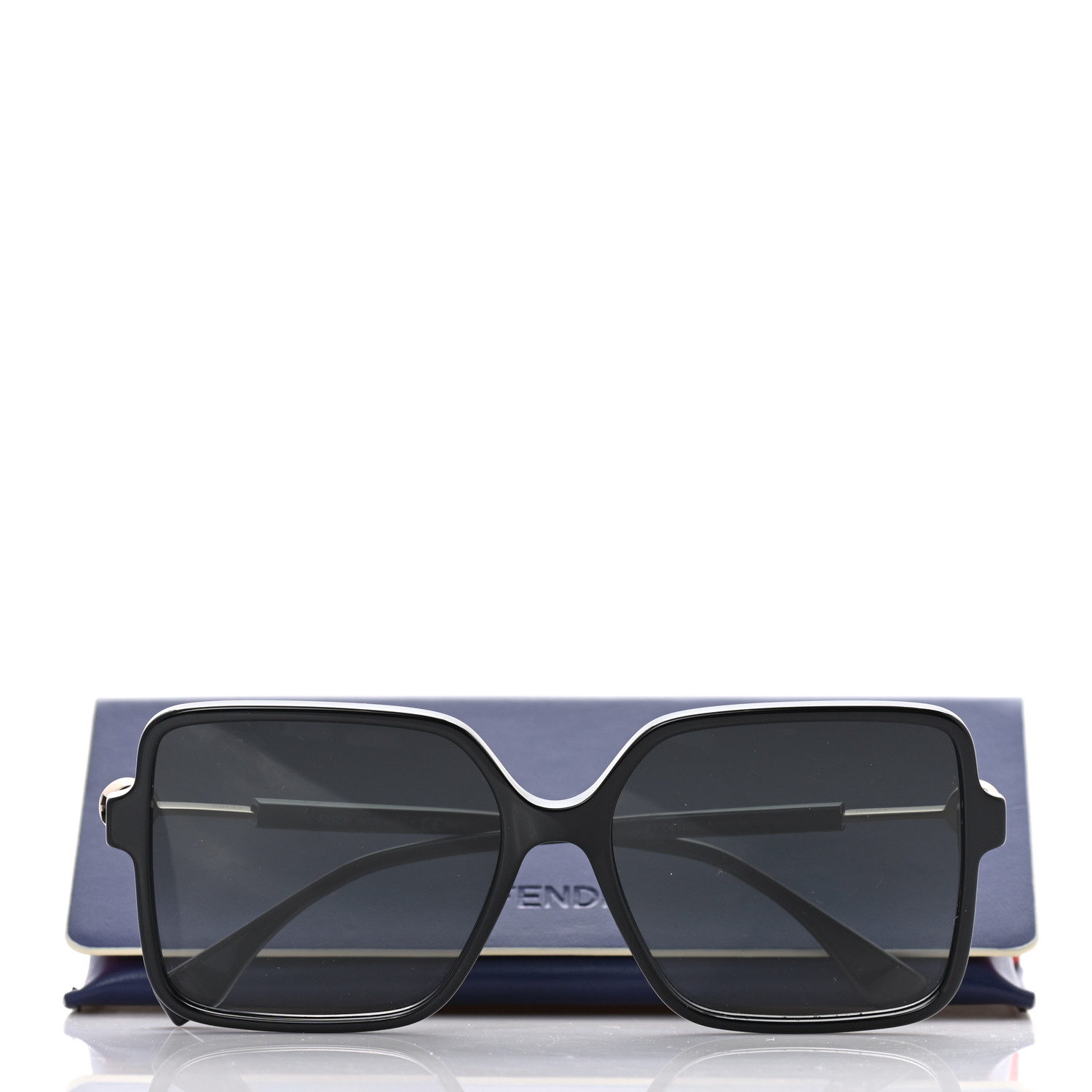 Fendi FF 0411/S ブラック サングラス Fendi Sunglasses Women's FF-0411/S 8079O Black-Gold/Grey