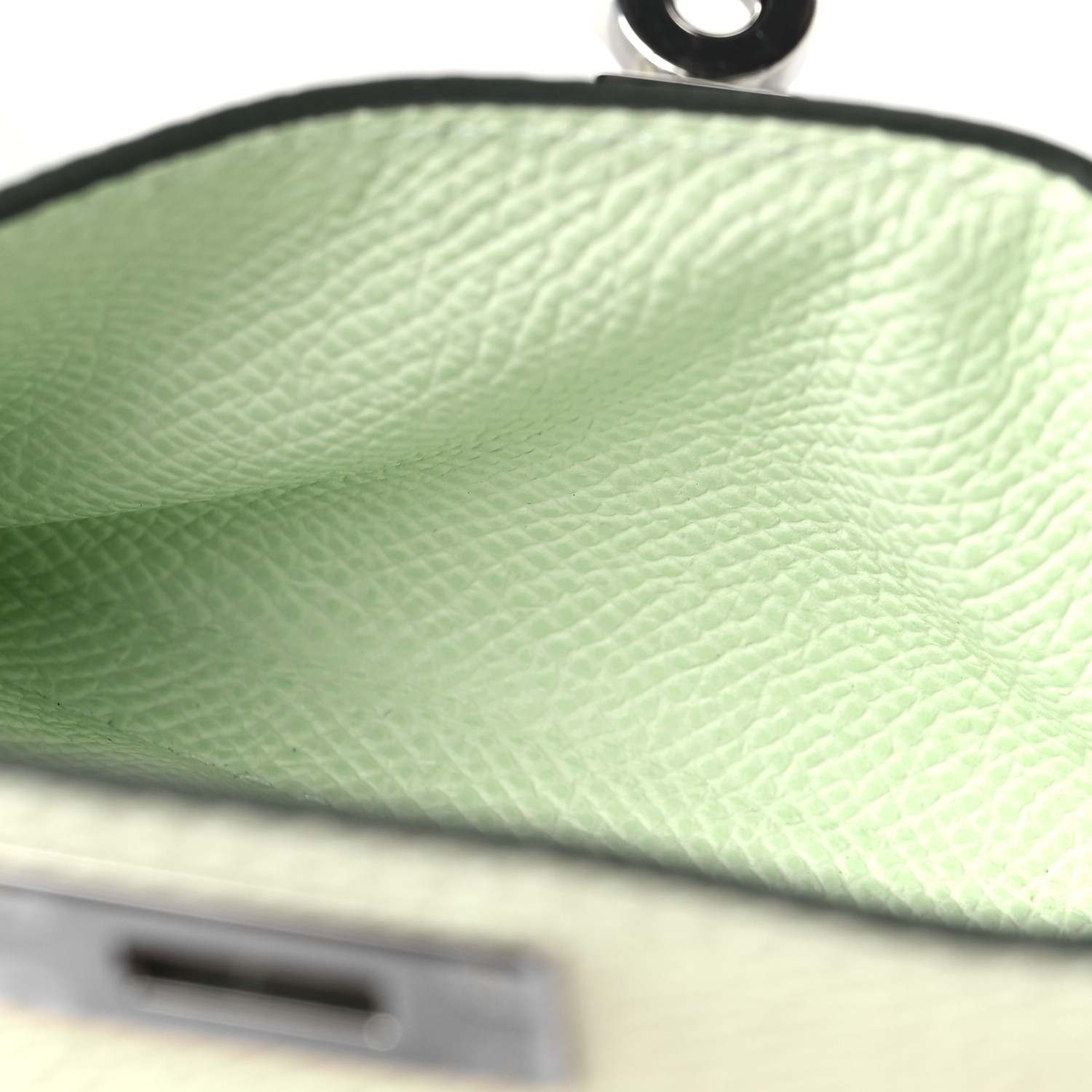HERMES Swift Epsom Pocket Kelly Shoulder Strap Vert Fizz