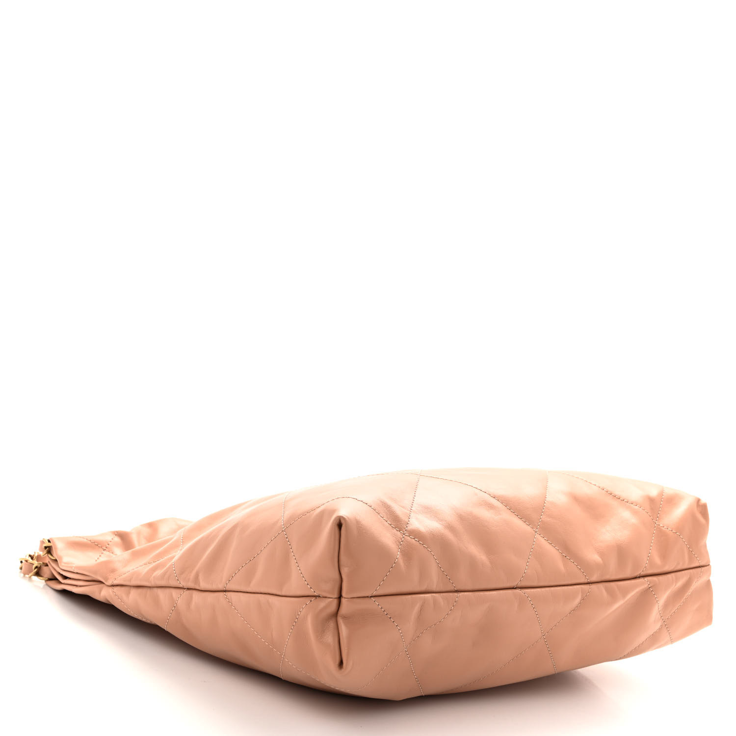 CHANEL Shiny Calfskin Quilted Small Chanel 22 Beige 1402947