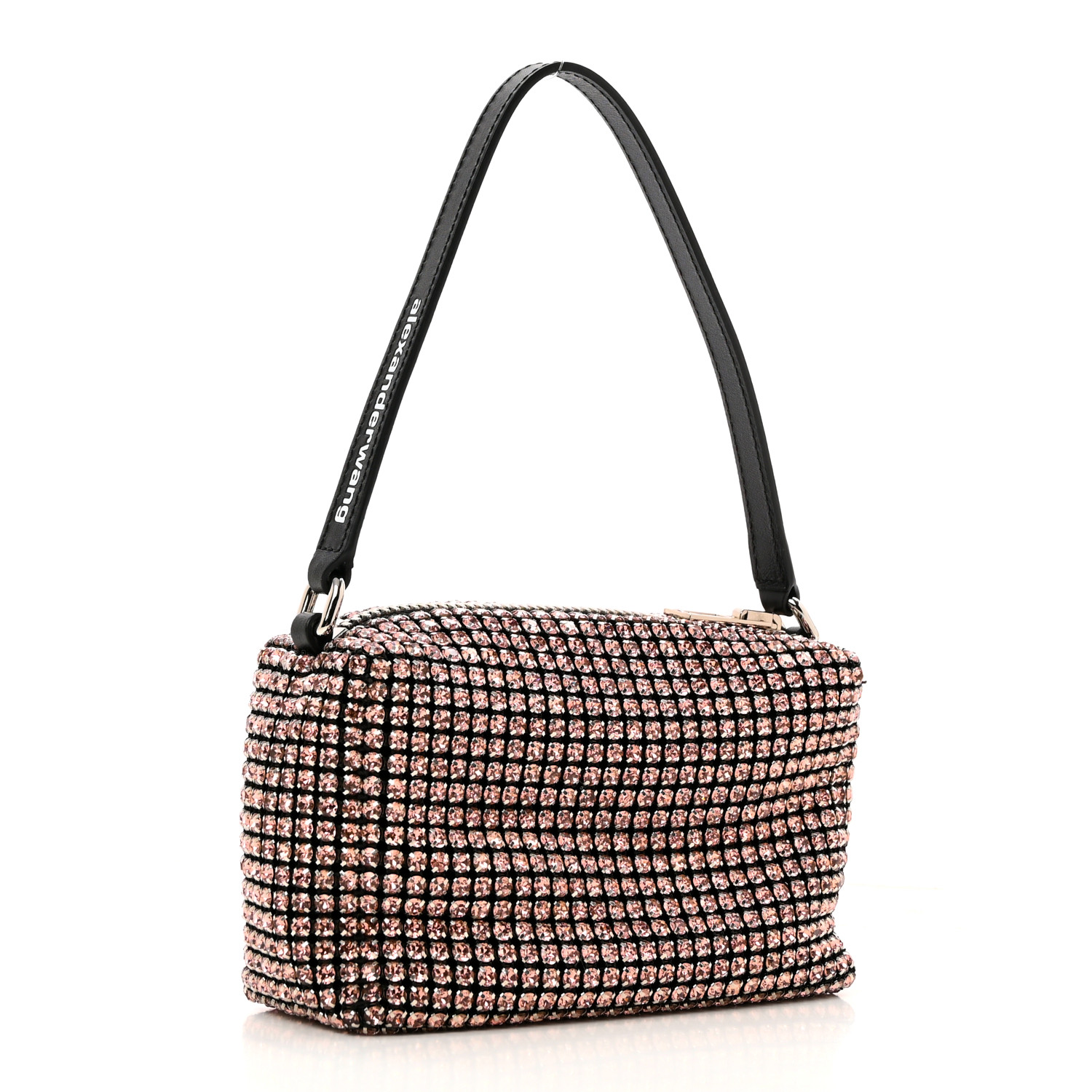 ALEXANDER WANG Mesh Crystal Rhinestone Mini Heiress Pouch