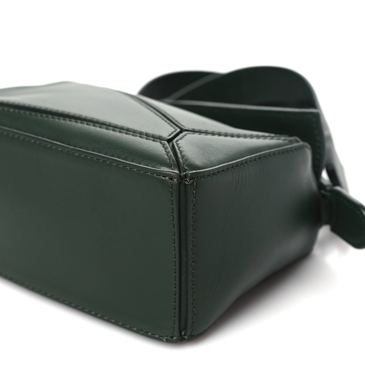 LOEWE Satin Calfskin Mini Puzzle Bag Vintage Khaki 1639623