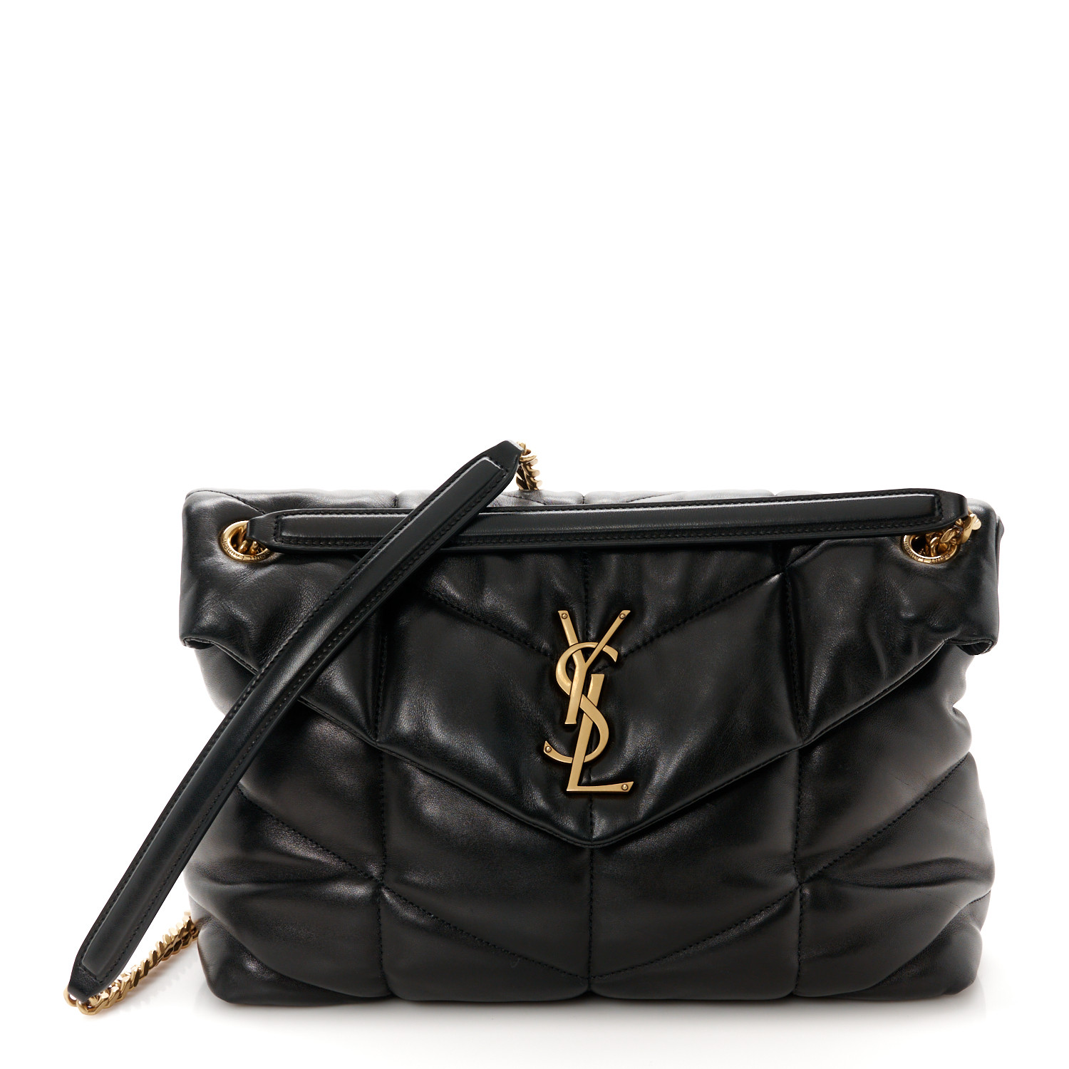 Saint Laurent正規品/送料関税込み Medium satchel bag SAINT LAURENT Crinkled Calfskin Matelasse Monogram Medium