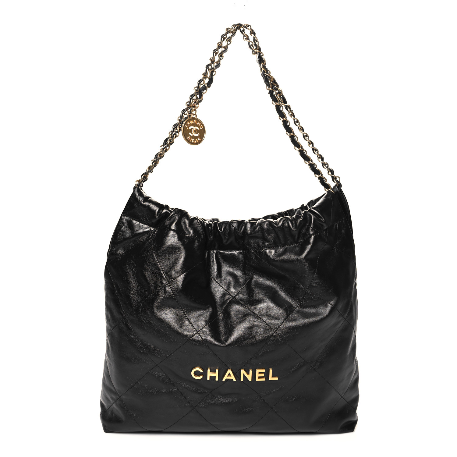 高級品市場 Quilted Calfskin Shiny CHANEL Chanel 1638121 Black 22 ジャケット・アウター