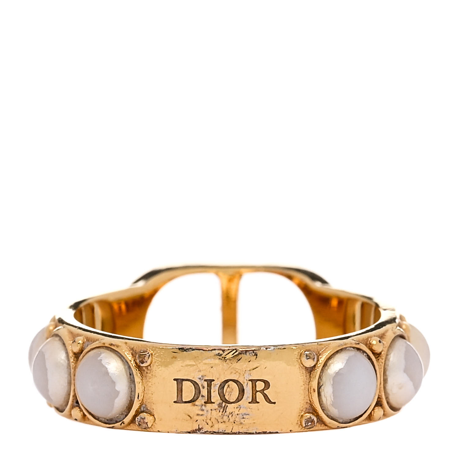 ChristianDior ディオール   モンテーニュ リング CHRISTIAN DIOR Metal Pearl 30 Montaigne Ring M Gold 1639321