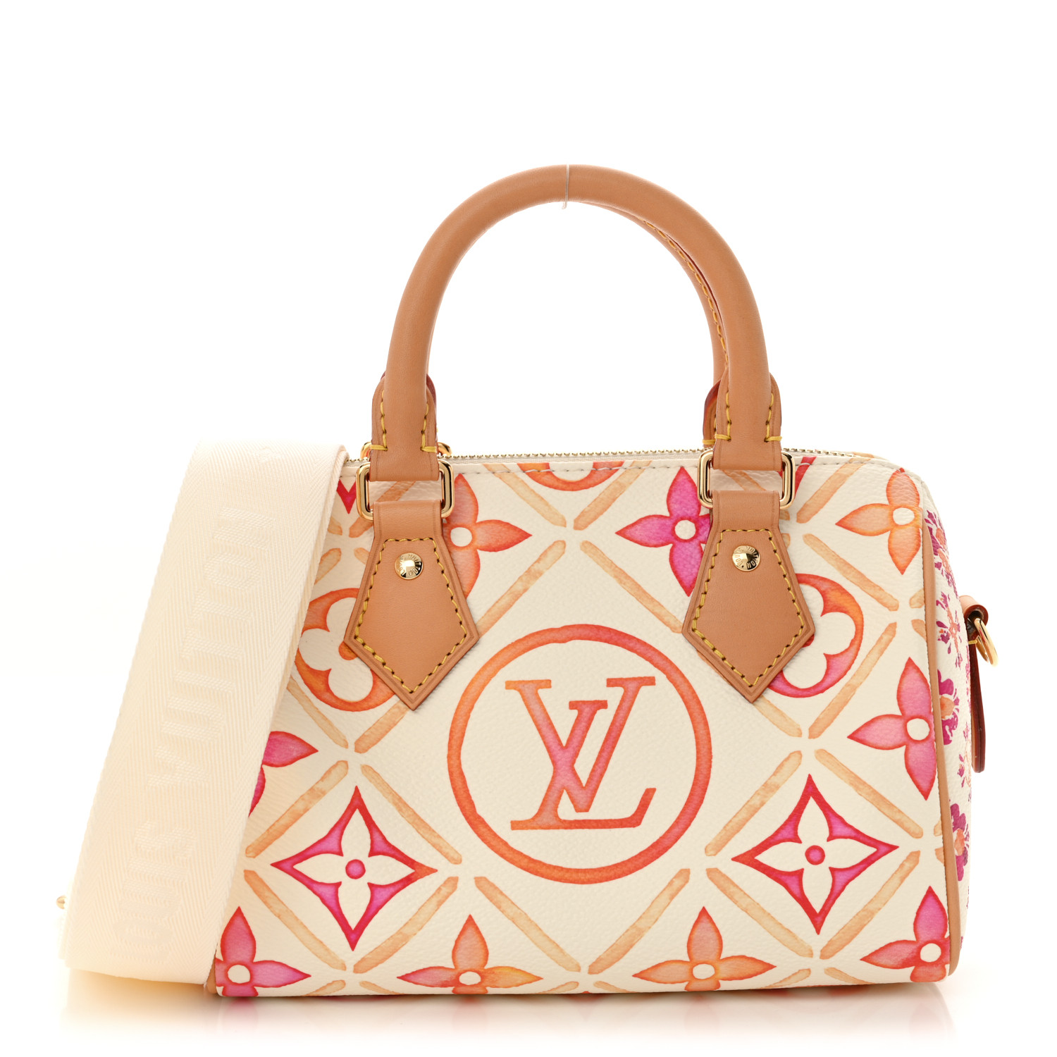 LOUIS VUITTON Monogram Tiles By The Pool Speedy 20 Coral