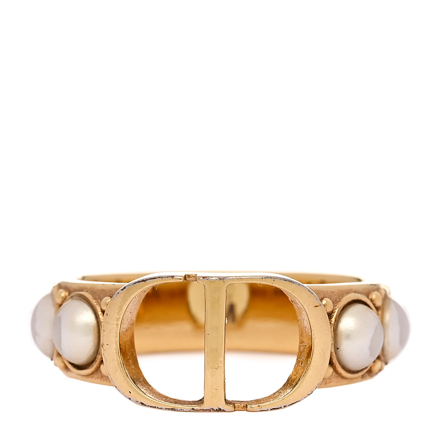 ChristianDior ディオール   モンテーニュ リング CHRISTIAN DIOR Metal Pearl 30 Montaigne Ring M Gold 1639321