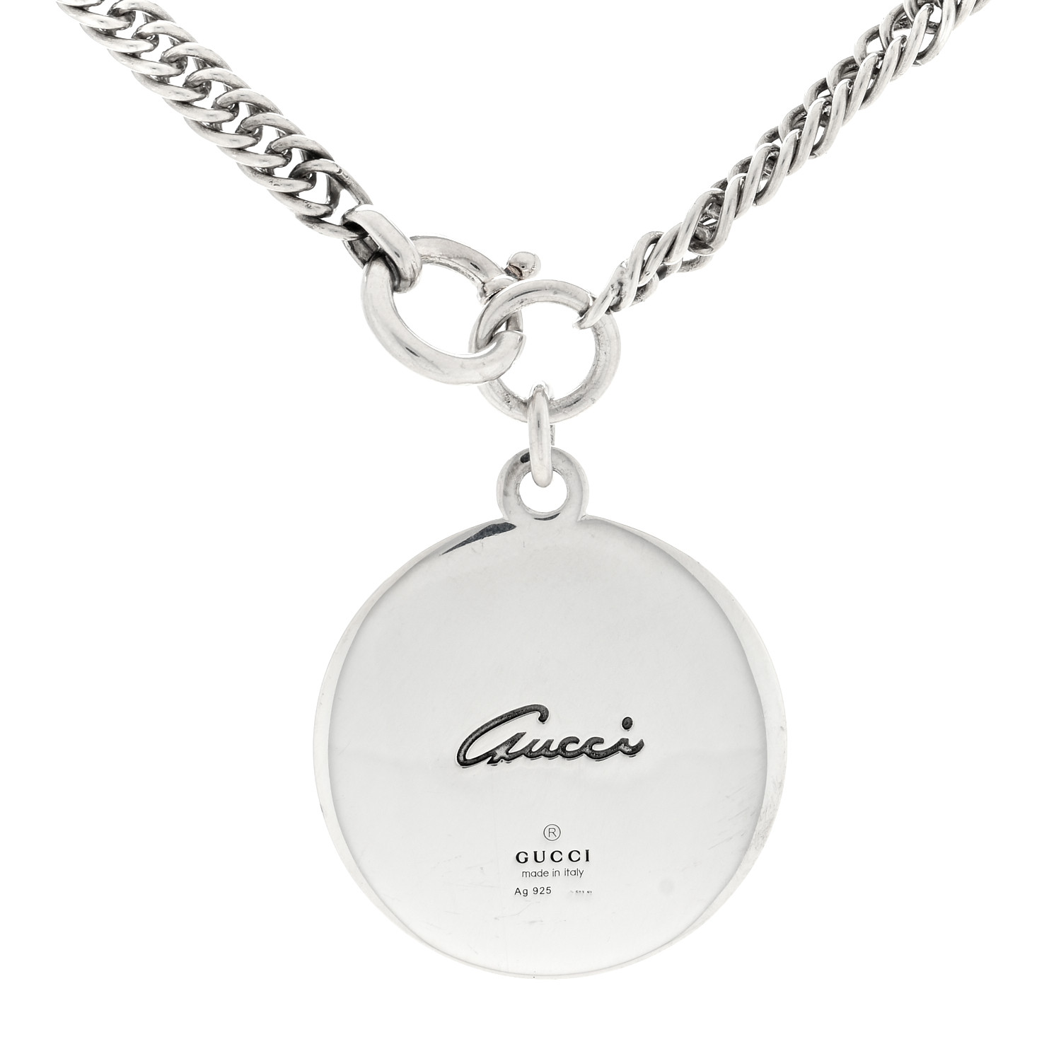 Byweekend☆[silver925] Flora necklace ネックレス GUCCI Sterling Silver Flora Round Pendant Necklace 1355320