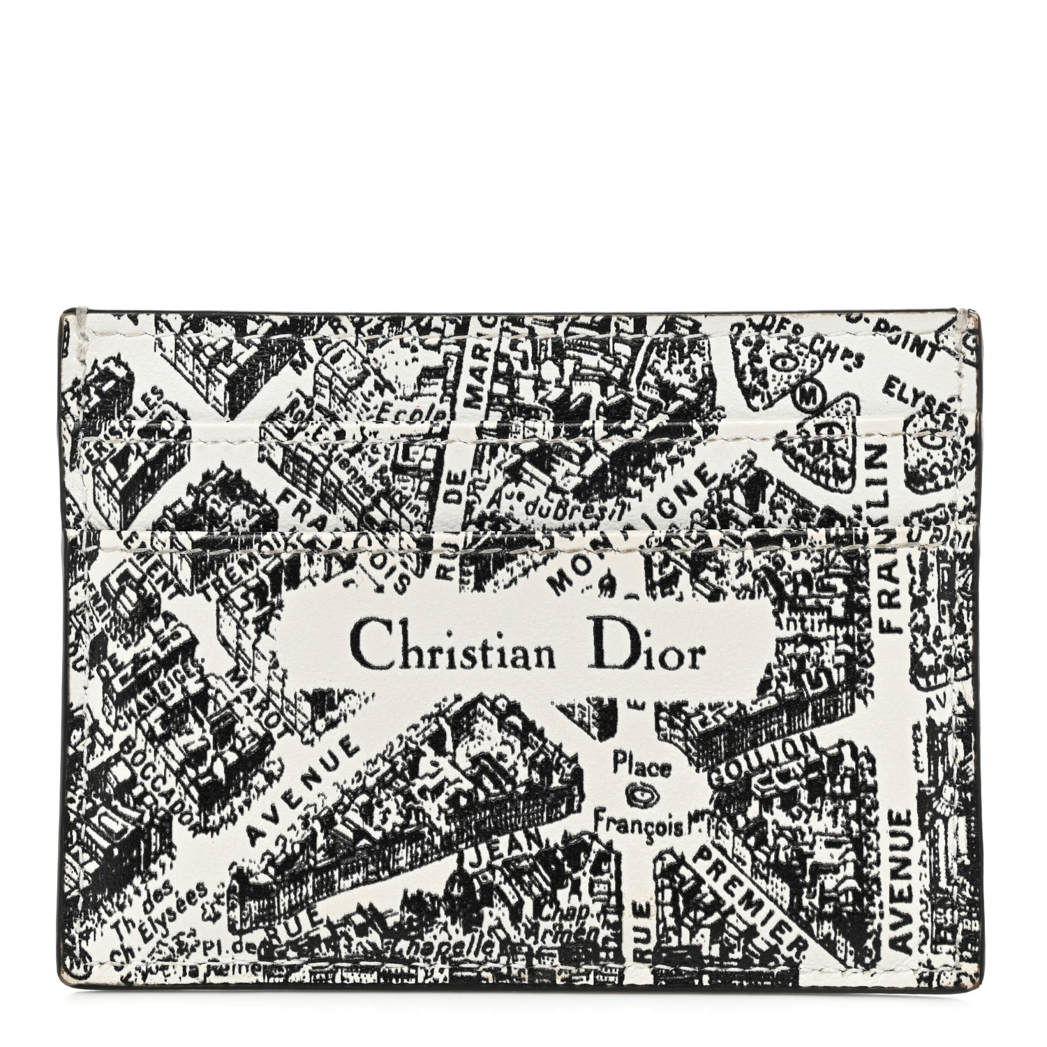 Christian Dior ミッツァ plan de paris Placemat White and Black Plan de Paris Motif | DIOR