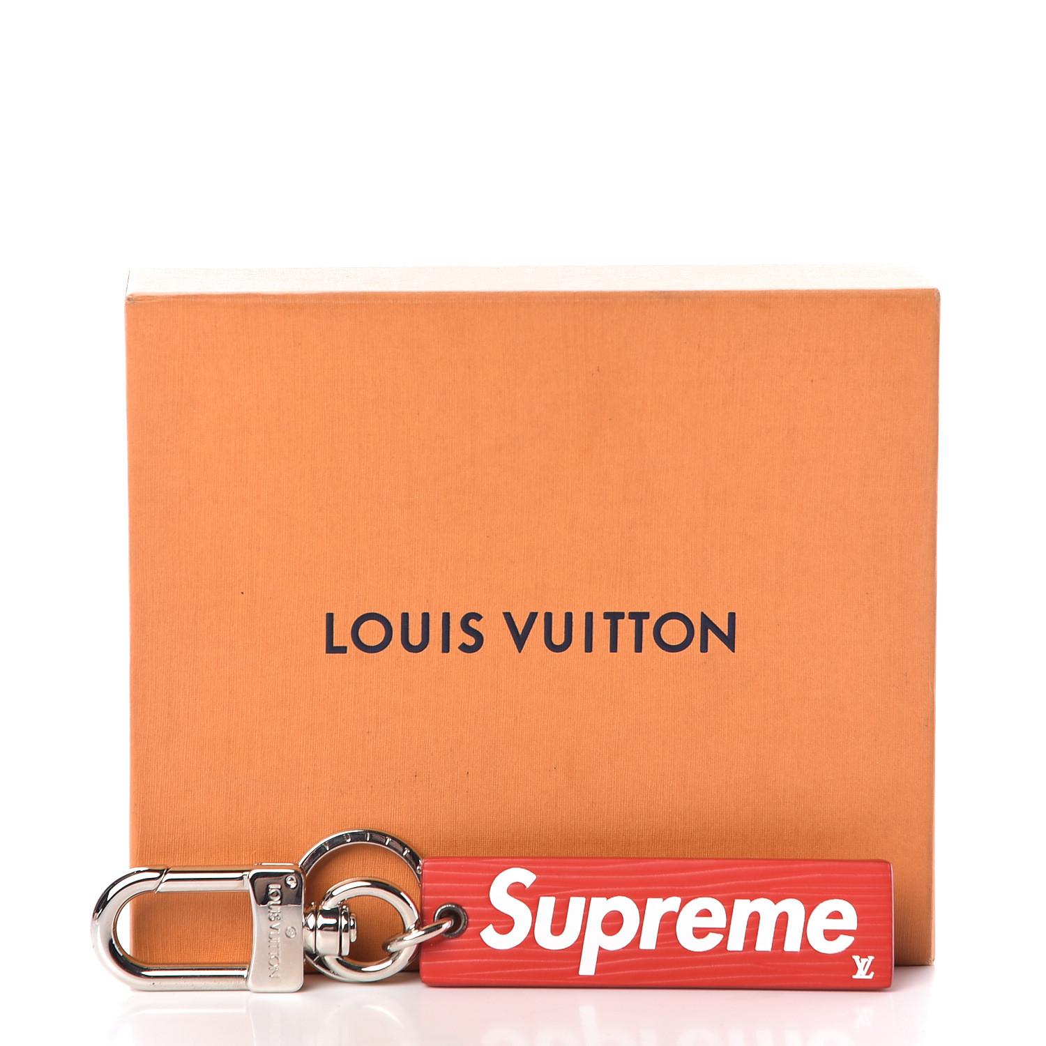 Louis Vuitton SUPREME キーホルダー エピ LOUIS VUITTON X SUPREME Epi Key Chain Bag Charm Red 481907
