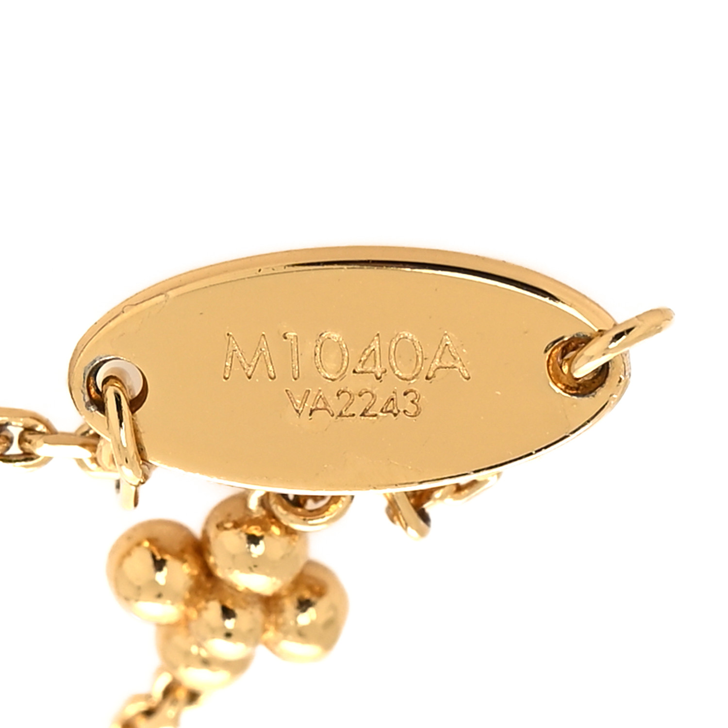 【ルイヴィトンM1040A LV In The Sky Bracelet】 LOUIS VUITTON LV In the Sky Bracelet Metal/Rhinestone M1040A