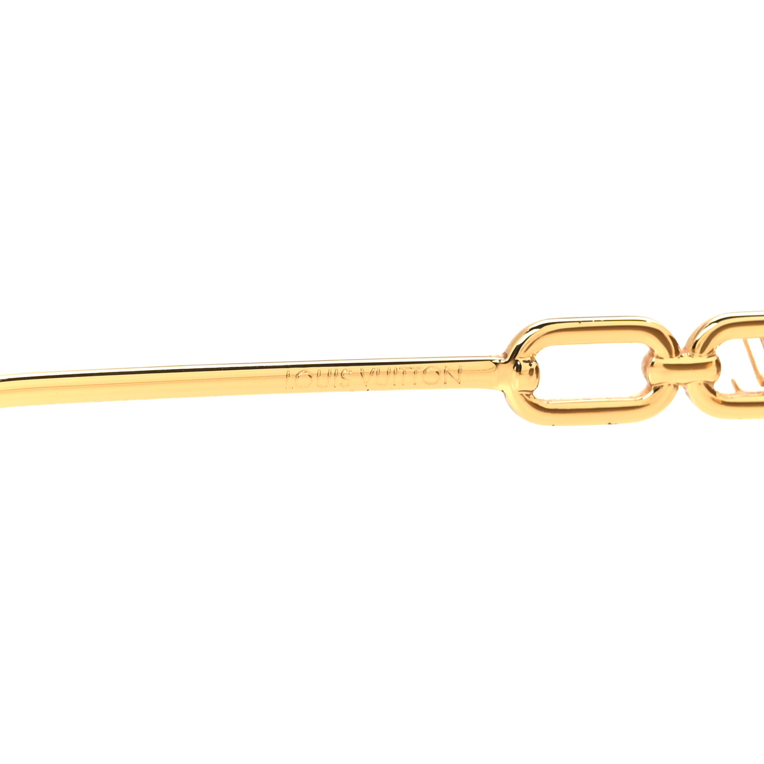 ルイ・ヴィトン LOUIS VUITTON Metal My LV Chain Pilot Sunglasses Z1539W Gold