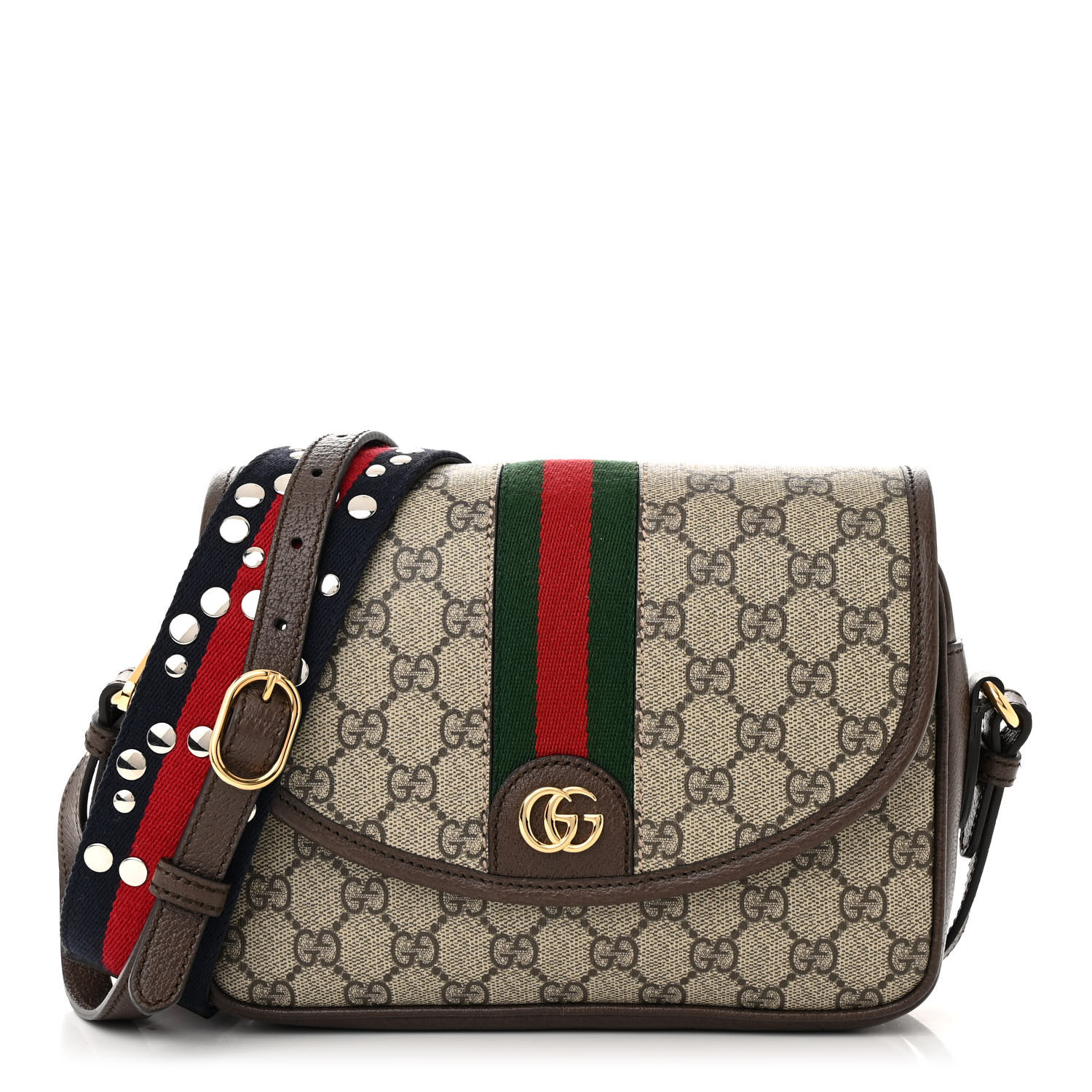 supremeステッカー2p gucci 柄　maximum strength GUCCI GG Supreme Monogram Textured Calfskin Web Super Mini