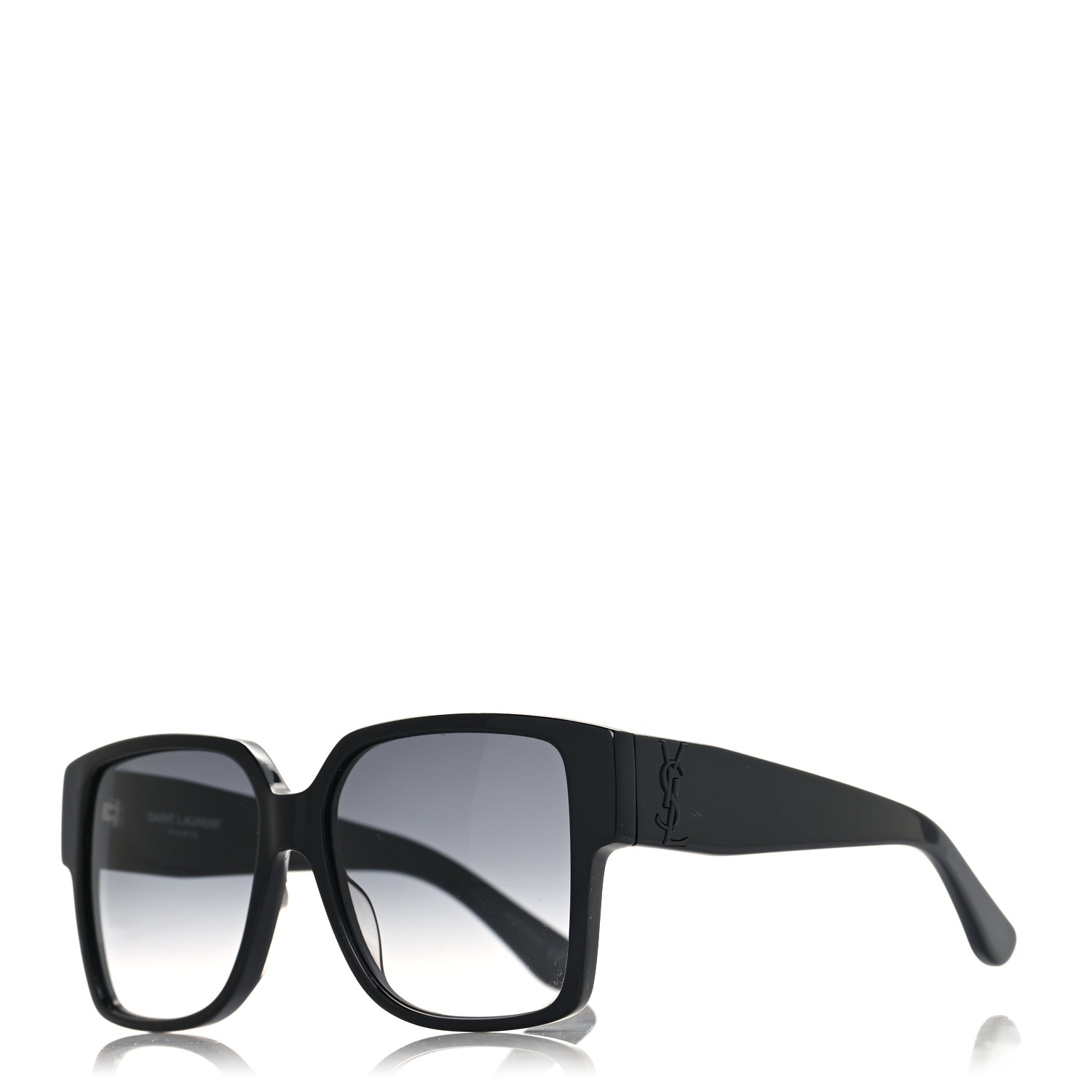 SAINT LAURENT Acetate Square SLM9 002 Sunglasses Black