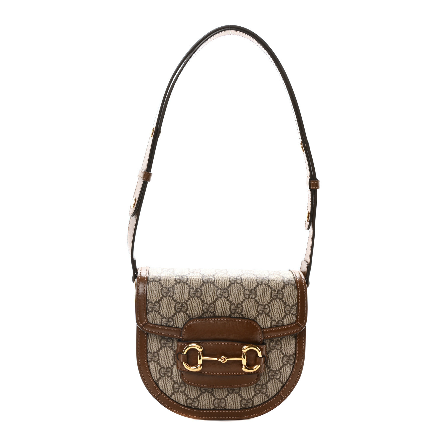 ショルダーバッグ・ポシェット 1955 HORSEBIT GG SUPREME GUCCI GG Supreme Monogram Mini Horsebit 1955 Rounded