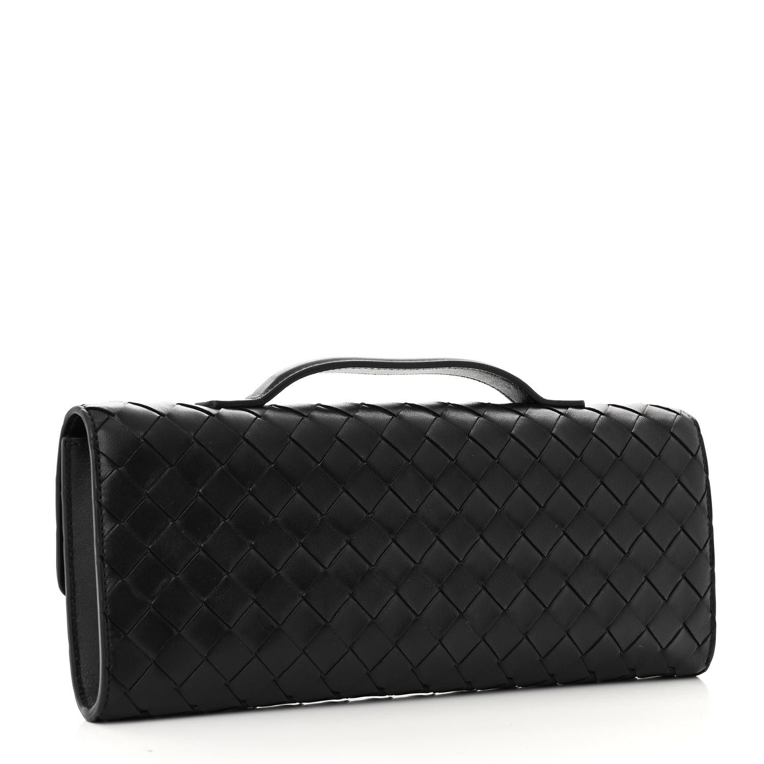 クラッチバッグ Bottega Veneta Clutch Andiamo In Intrecciato Nappa BOTTEGA VENETA Nappa Intrecciato Long Andiamo Top Handle